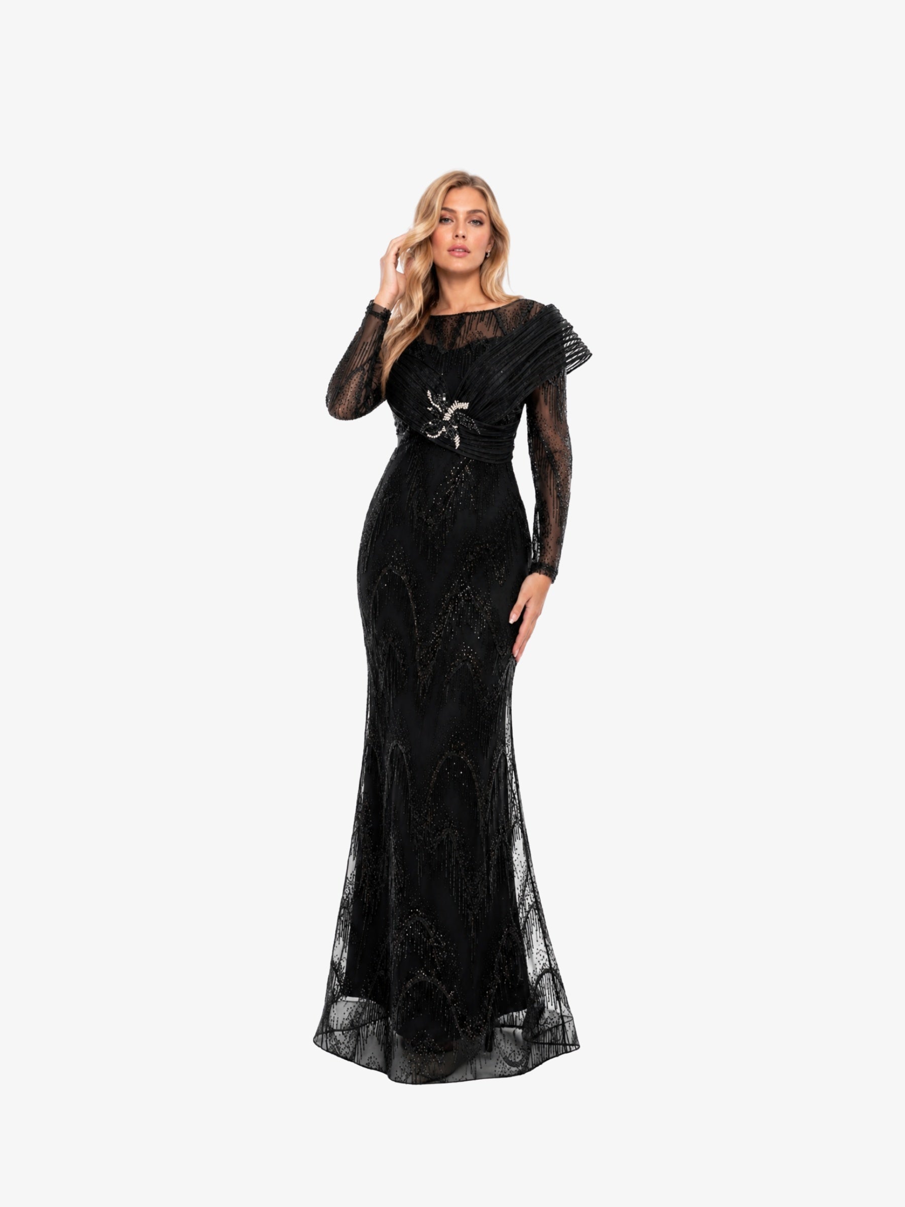 Rochie Luxury “Persia”, Negru cu Cristale