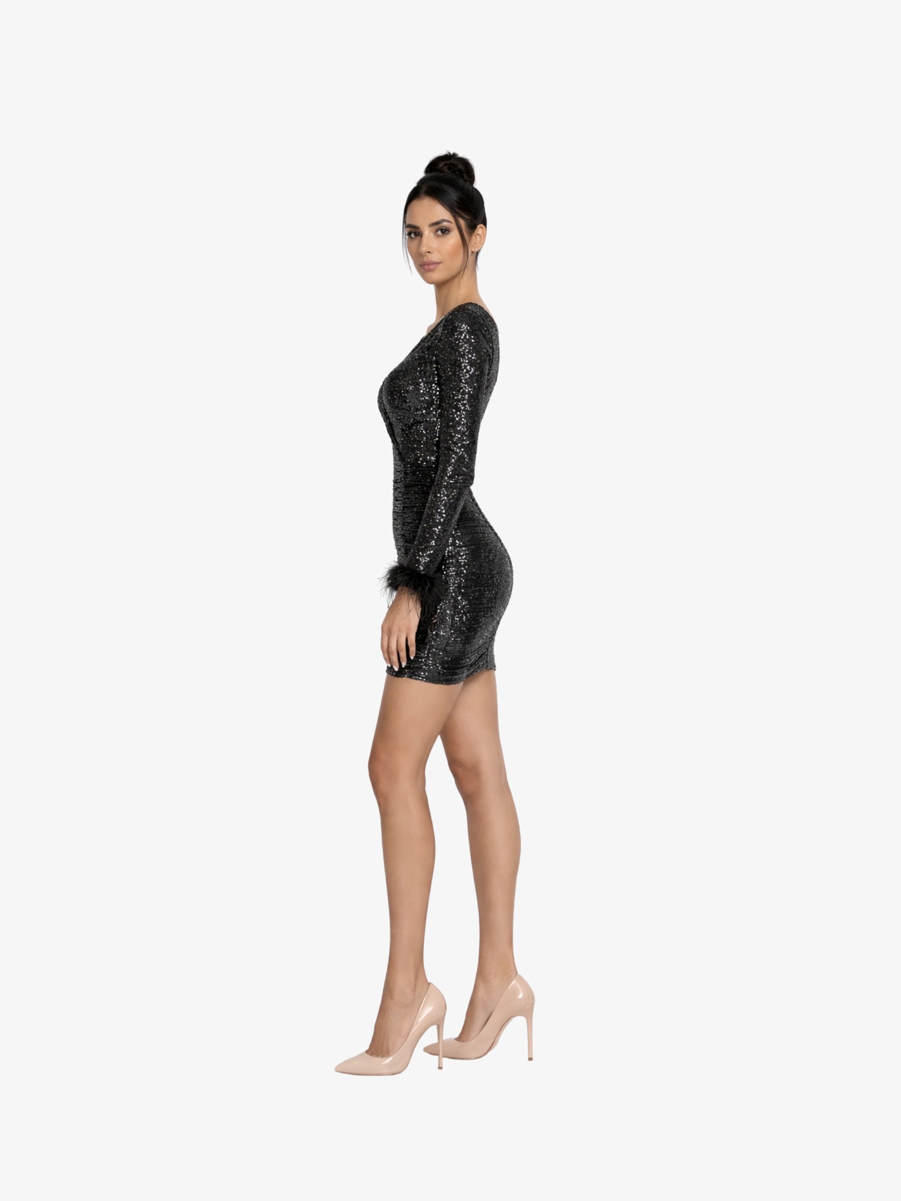 Rochie Scurta “Alberta”, Negru