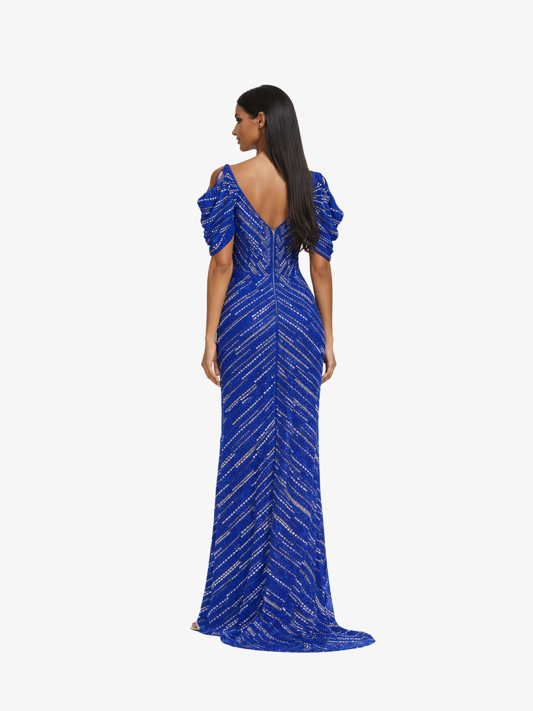 Rochie Lunga “Ducesa”, Albastru