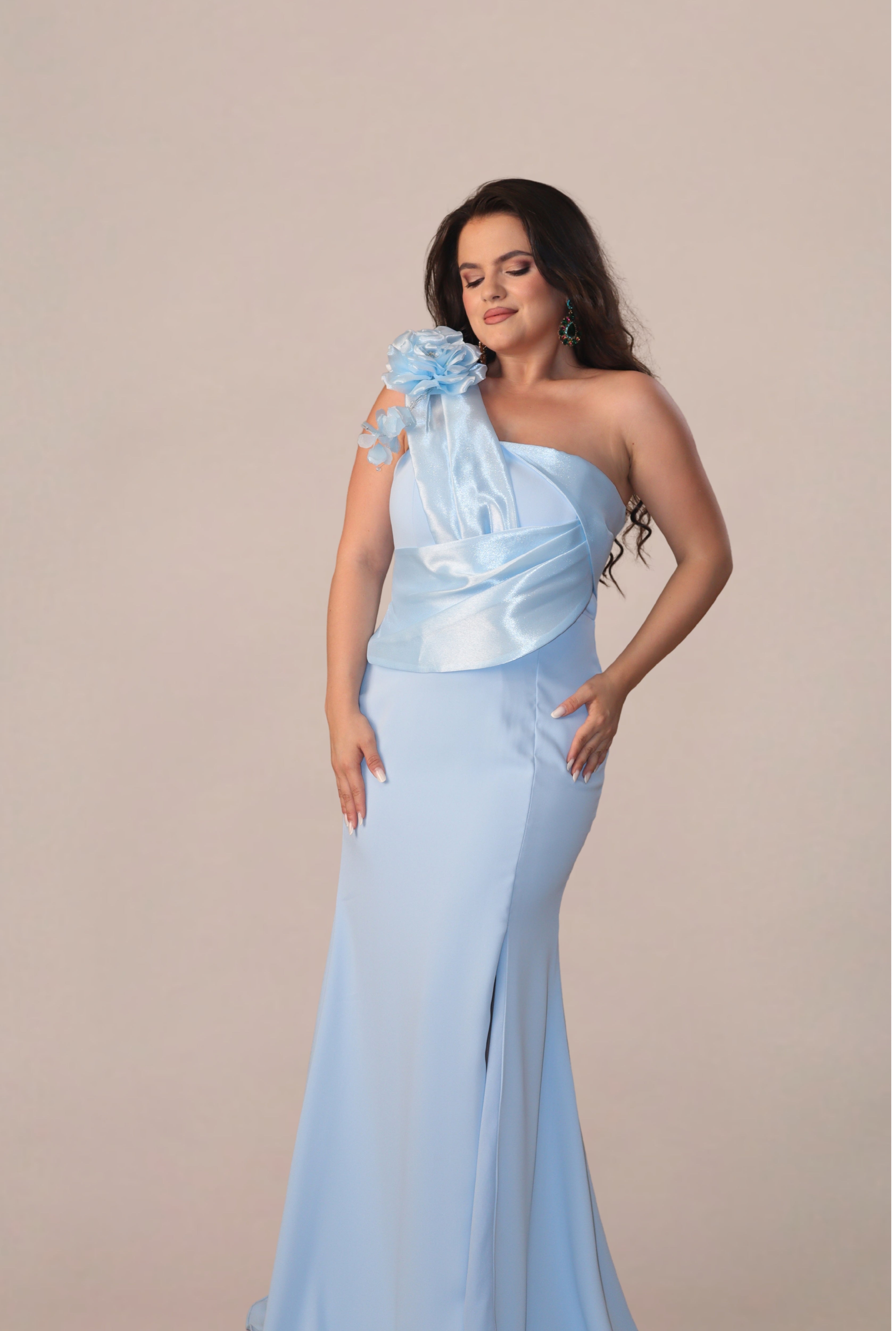 Rochie Eleganta “Begonia”, Albastru
