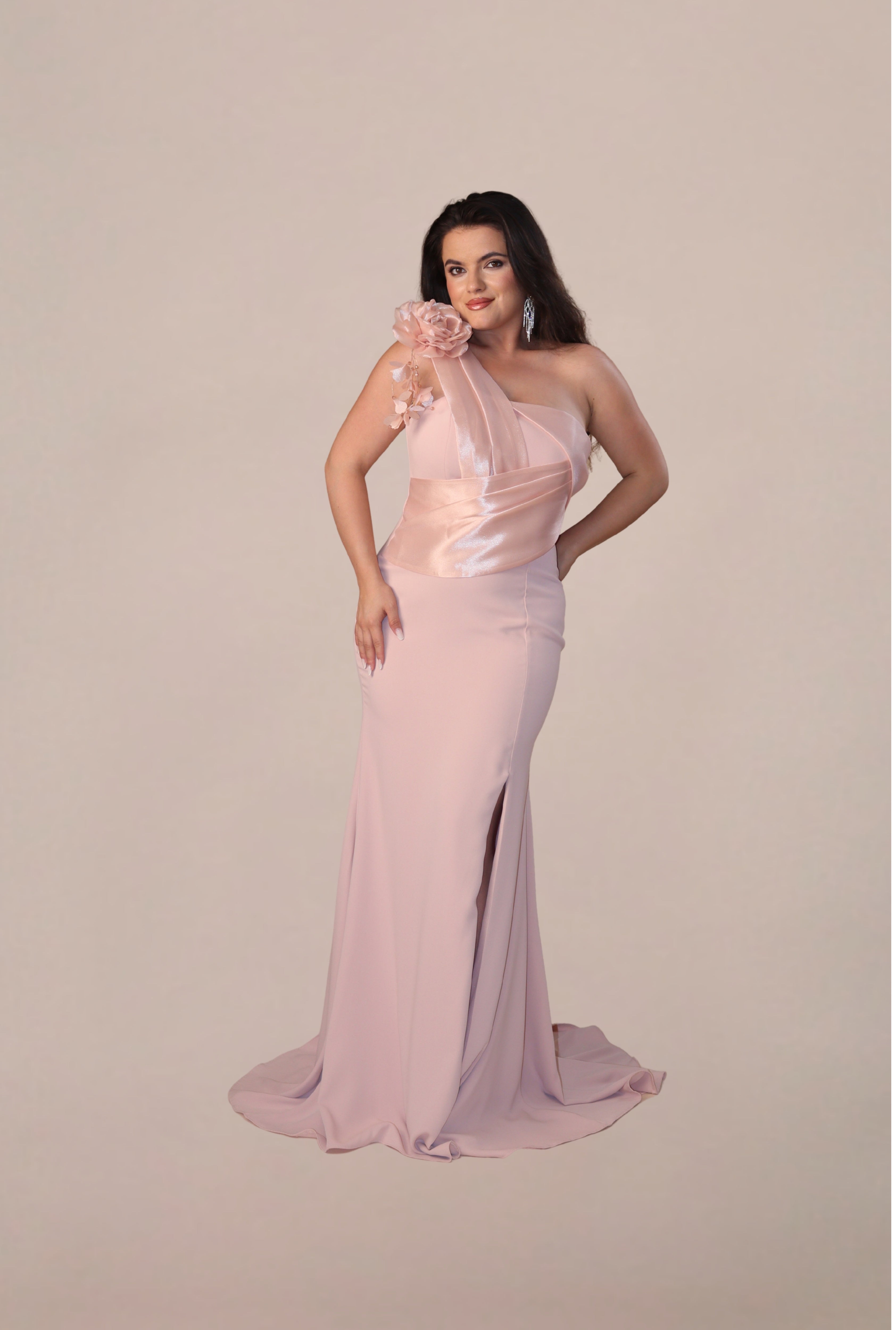 Rochie Eleganta “Begonia”, Roz