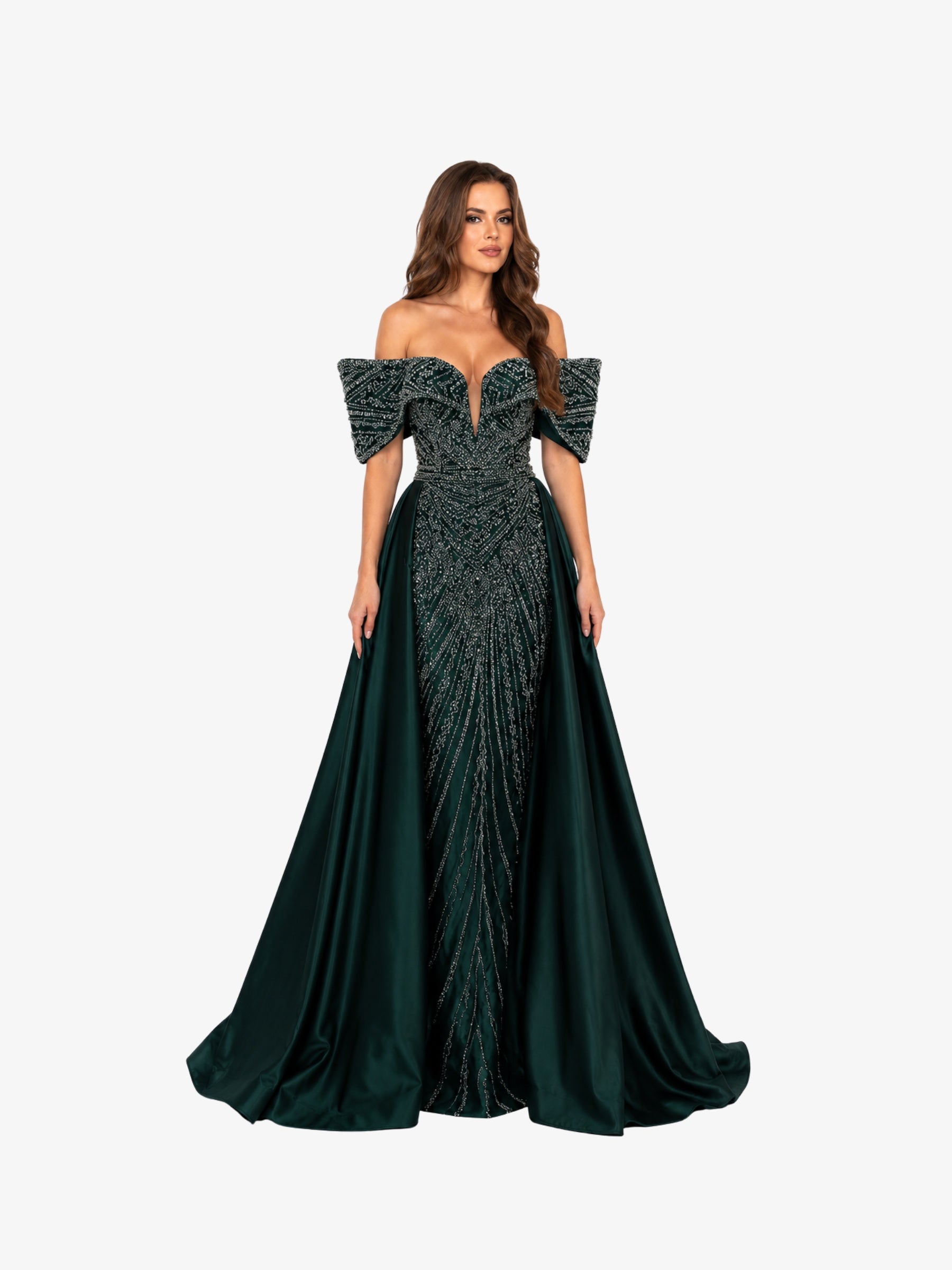 Rochie Lunga “Daiana” Regal, Verde - (Video)