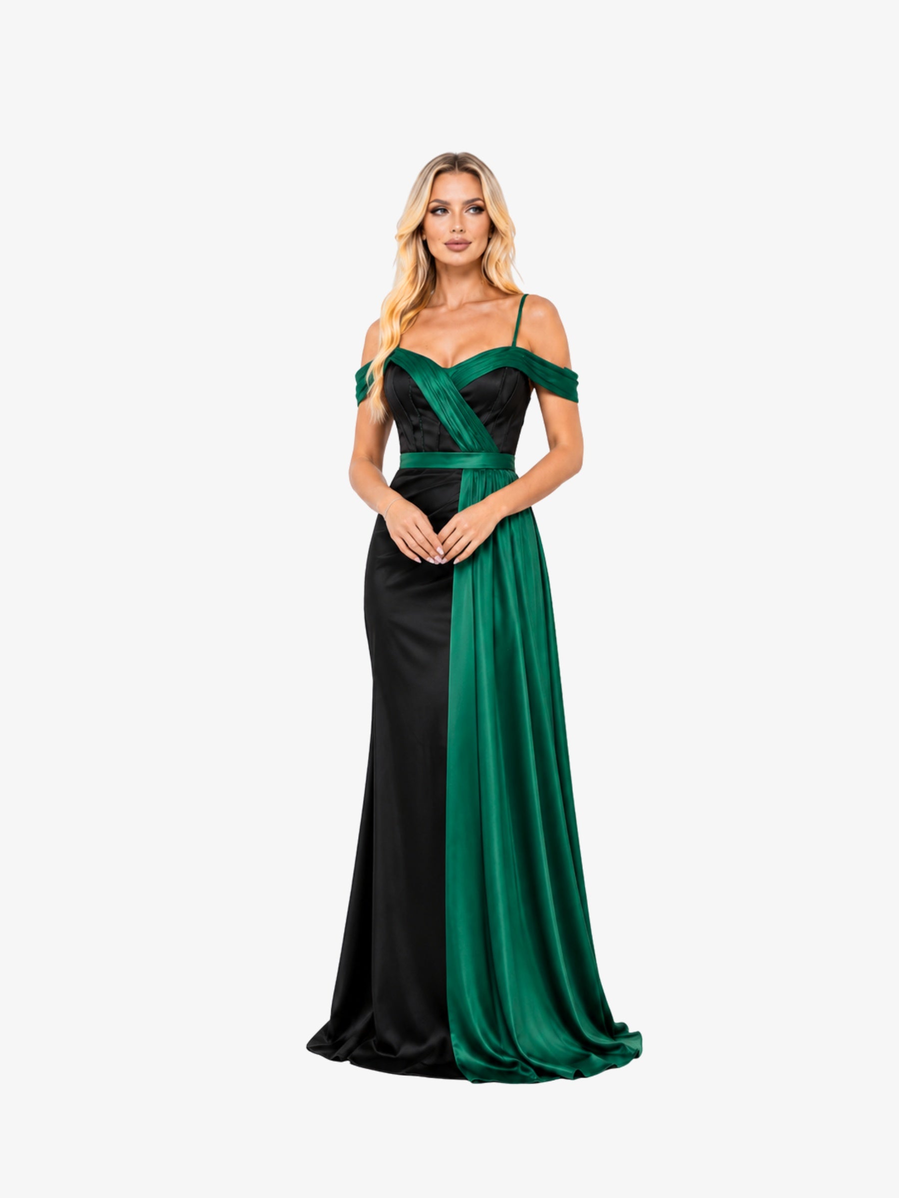 Rochie Lunga “Abiya”, Verde