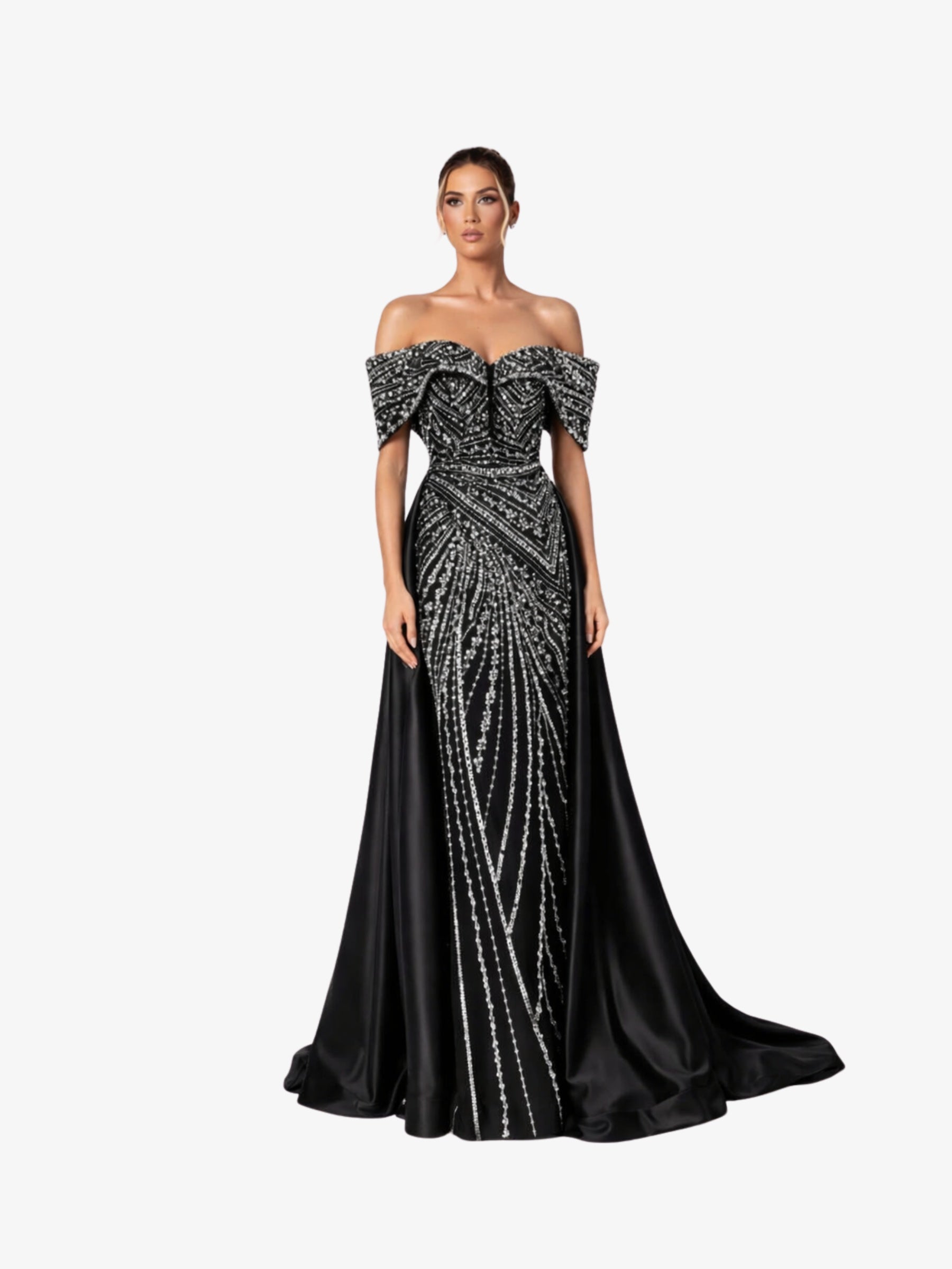 Rochie Lunga “Daiana” Regal, Negru
