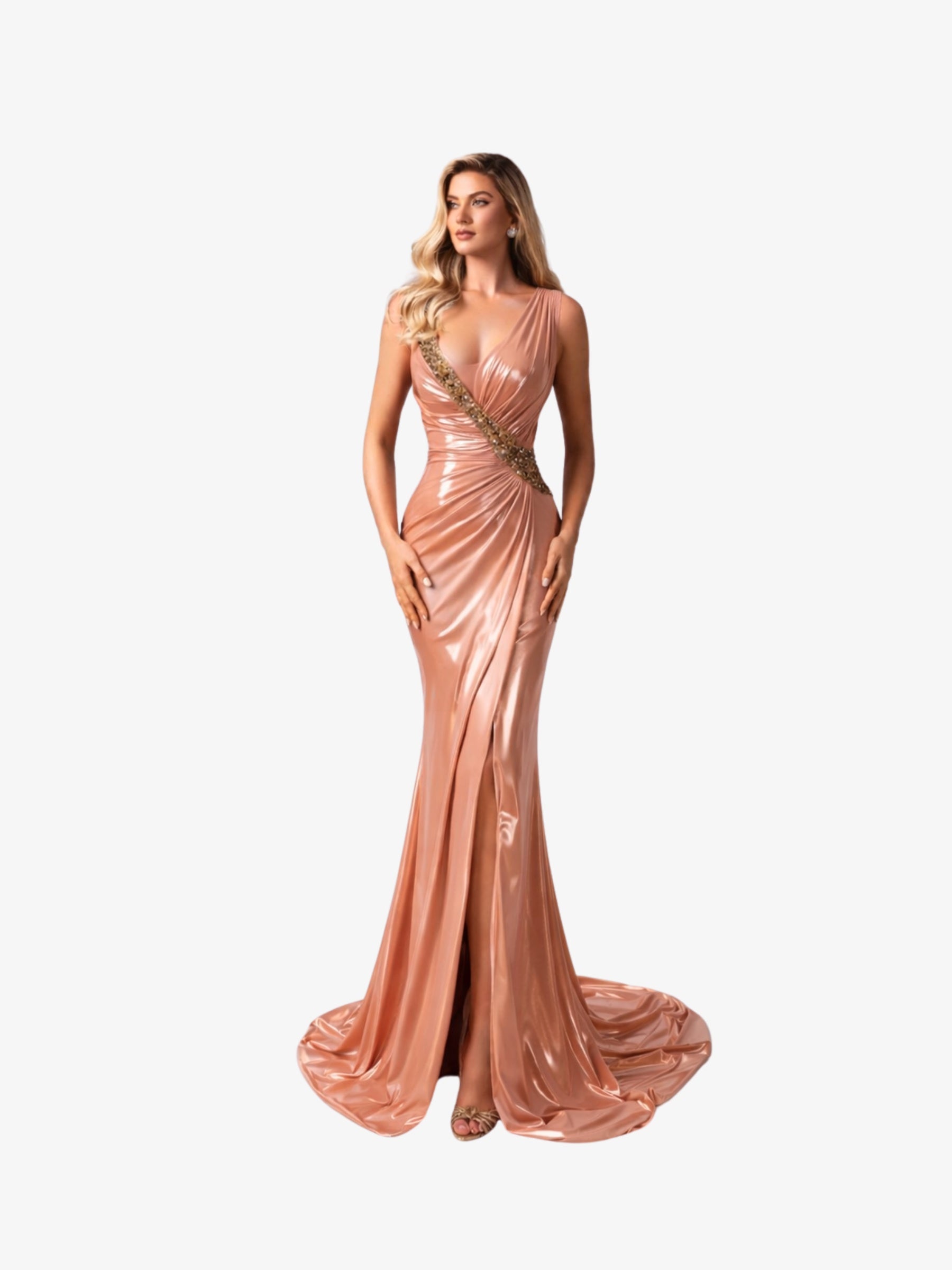 Rochie Eleganta “Vaila”, Nude