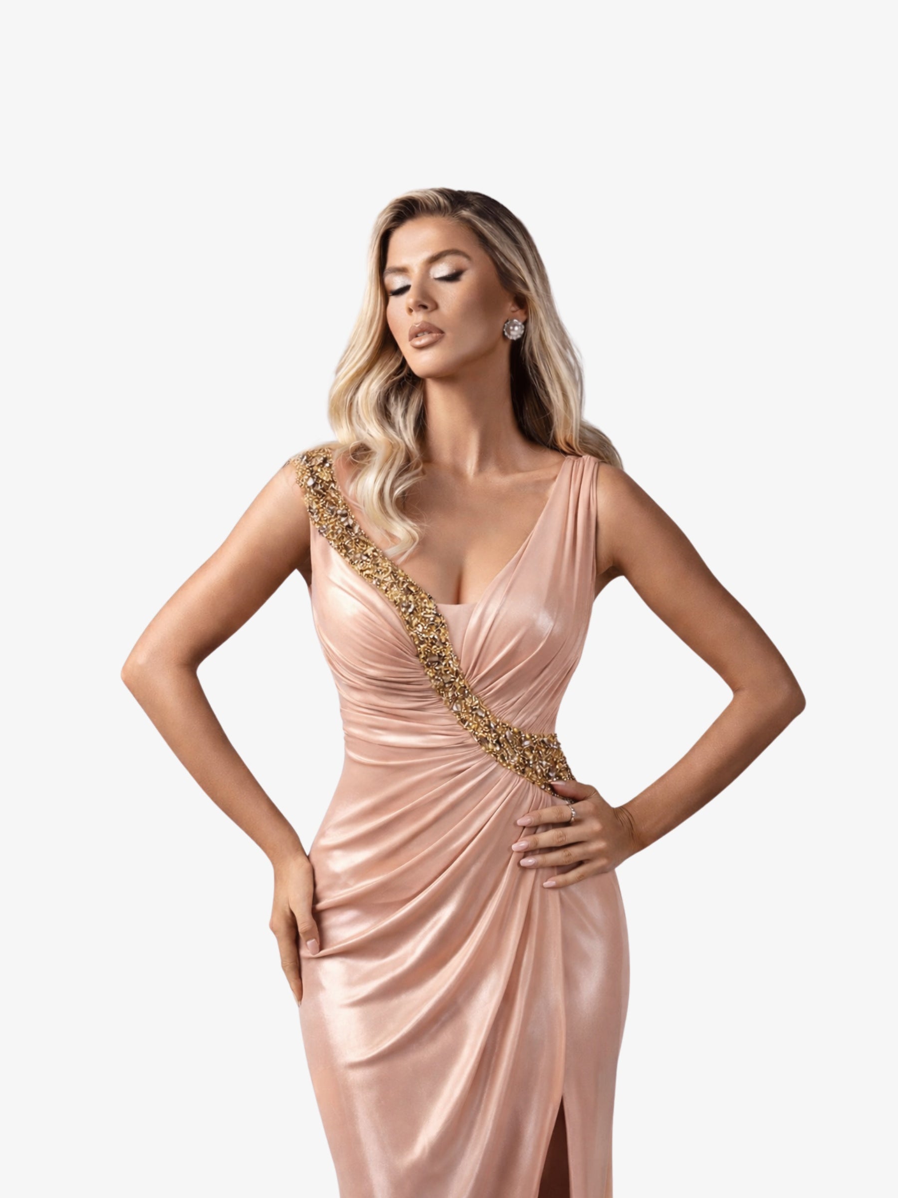 Rochie Eleganta “Vaila”, Nude