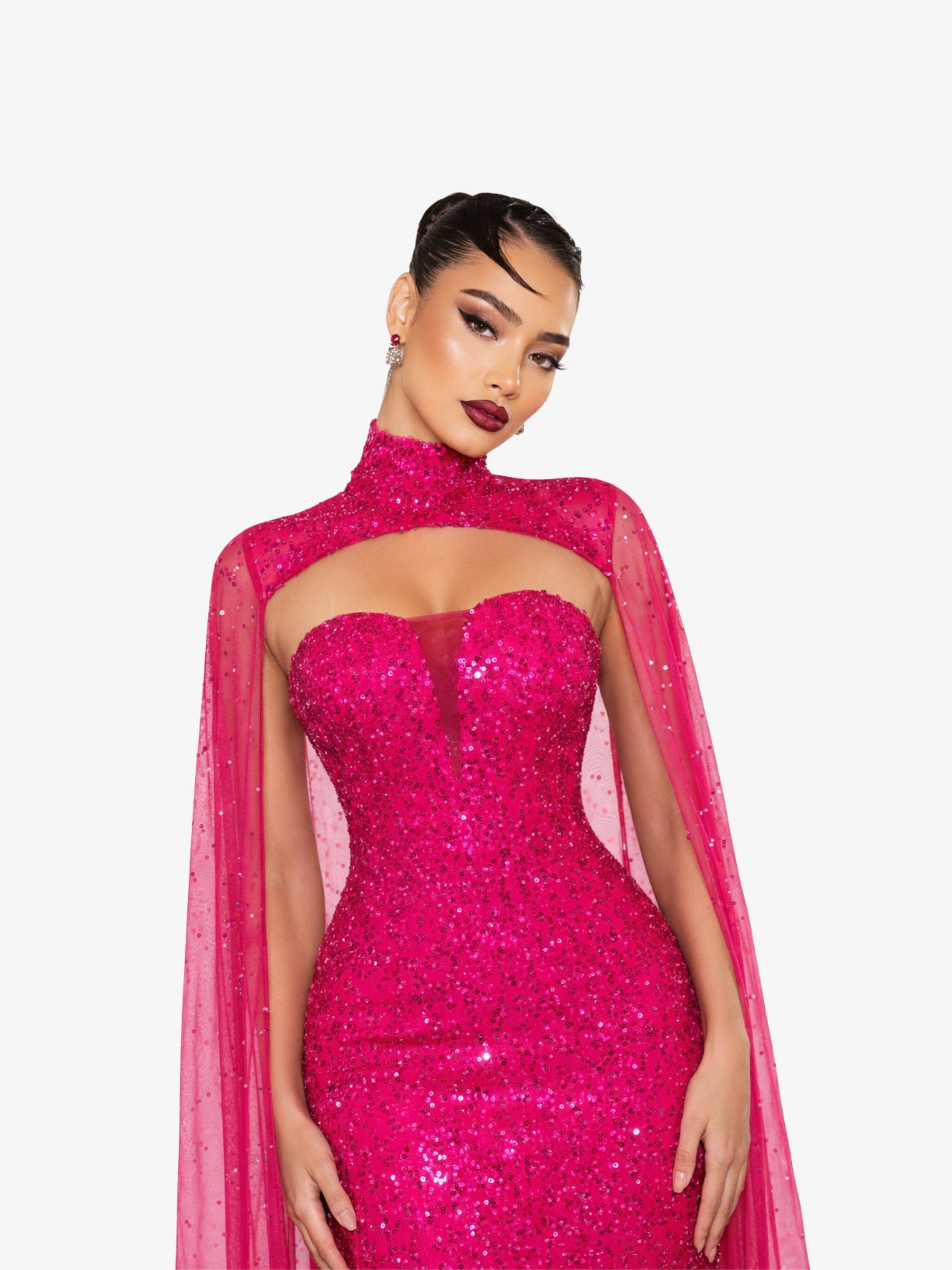 Rochie Lunga “Altesa”, Fuchsia