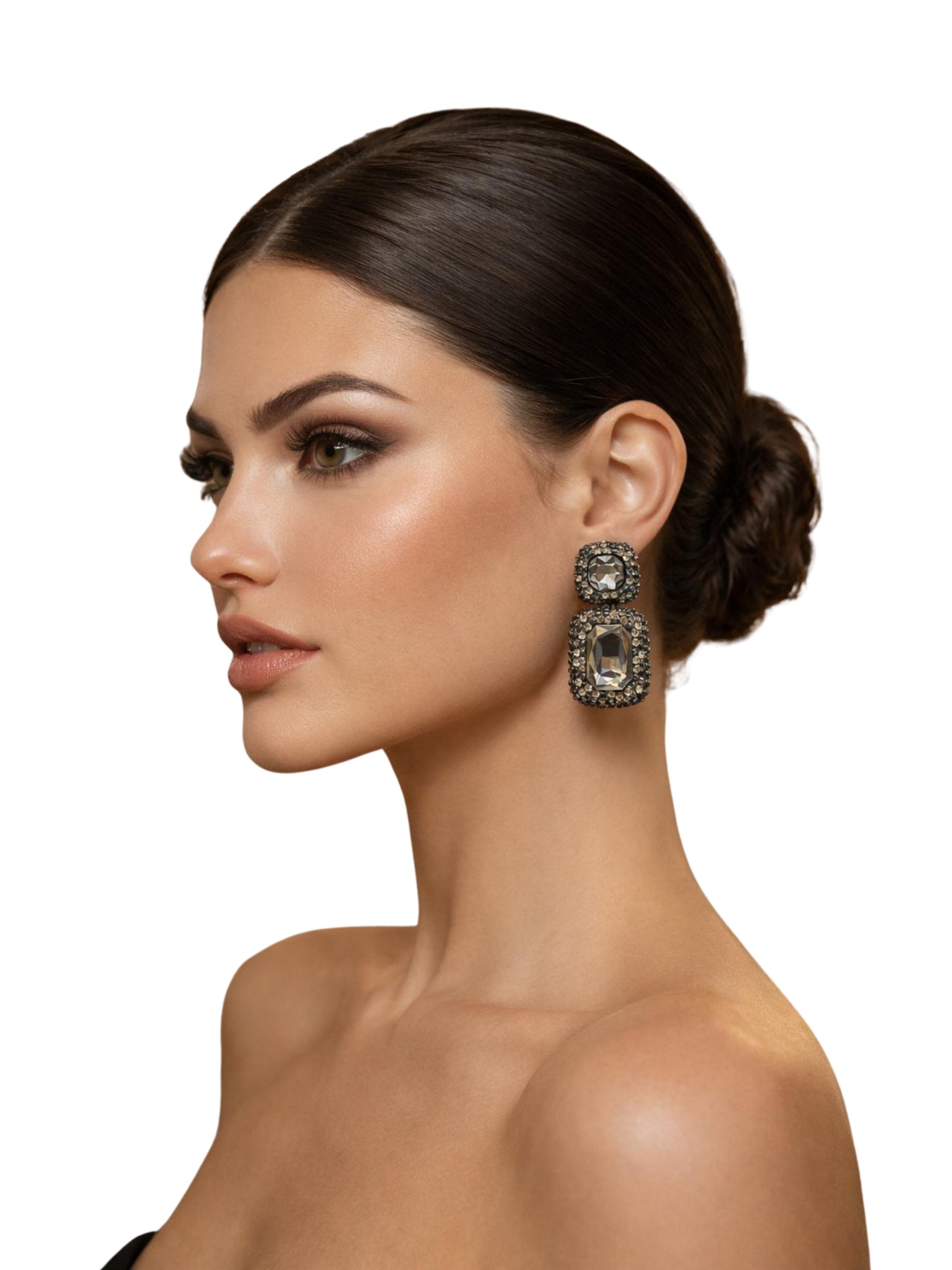 Cercei Eleganti “Diamond”, Argintii