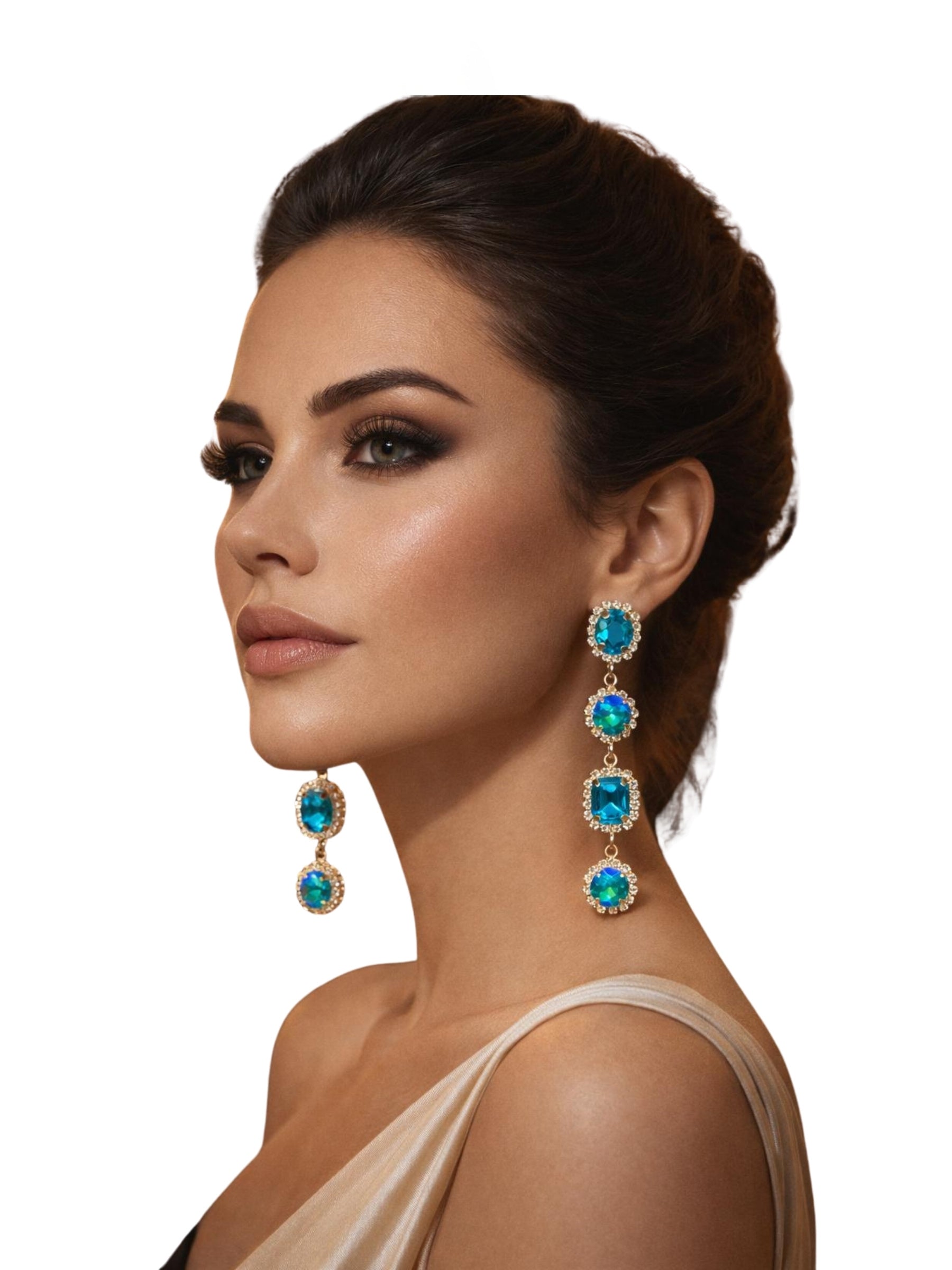 Cercei Eleganti “Reya”, Albastru