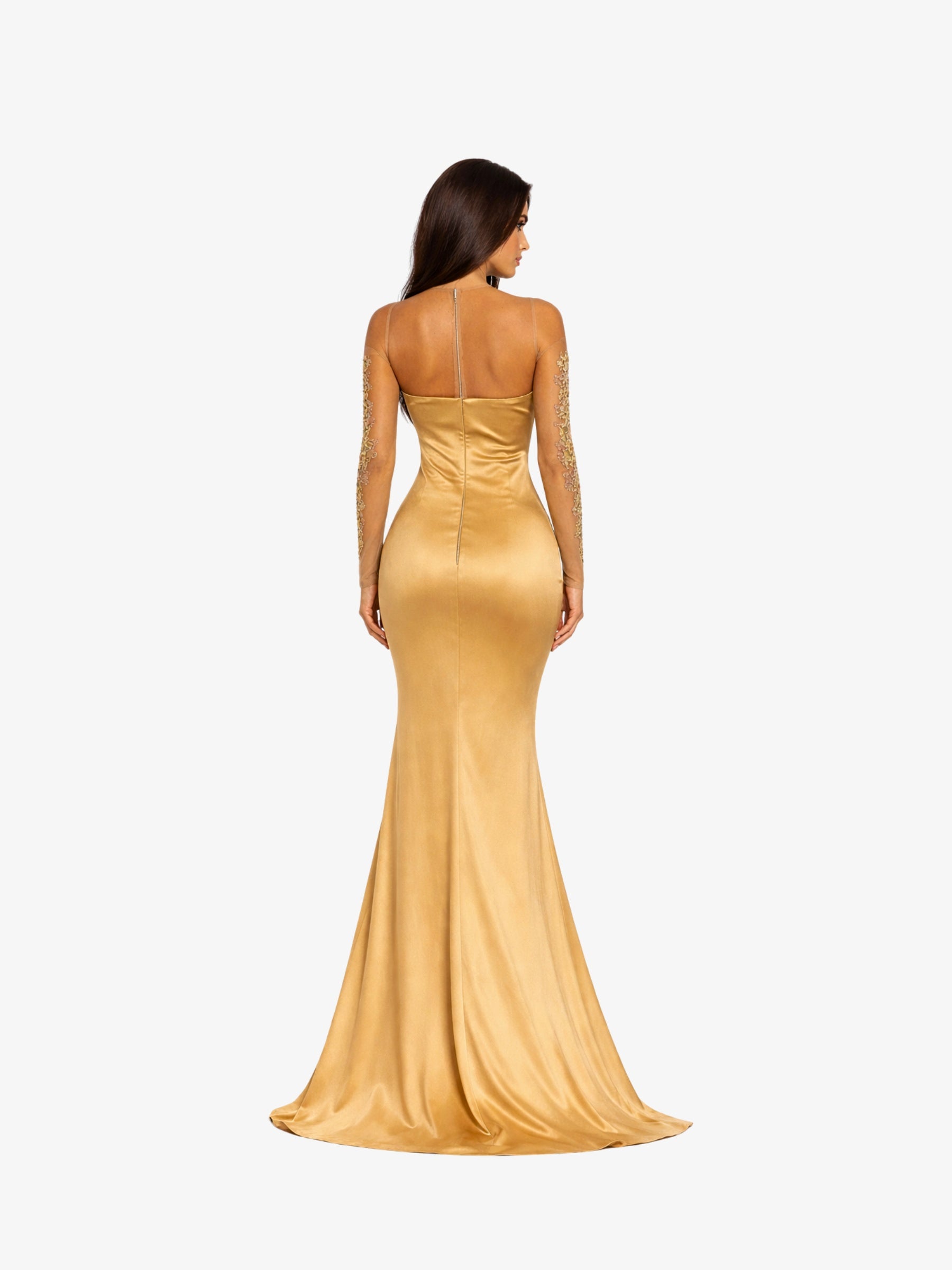 Rochie Lunga "Azira", Aurie