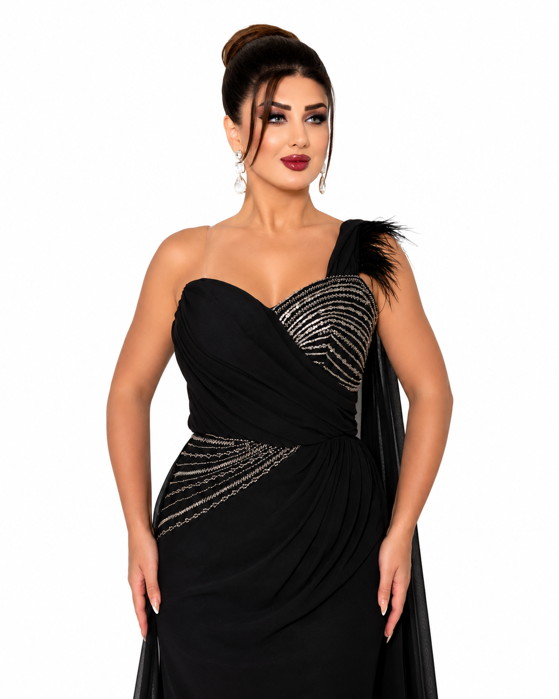 Rochie Lunga “Abla”, Negru