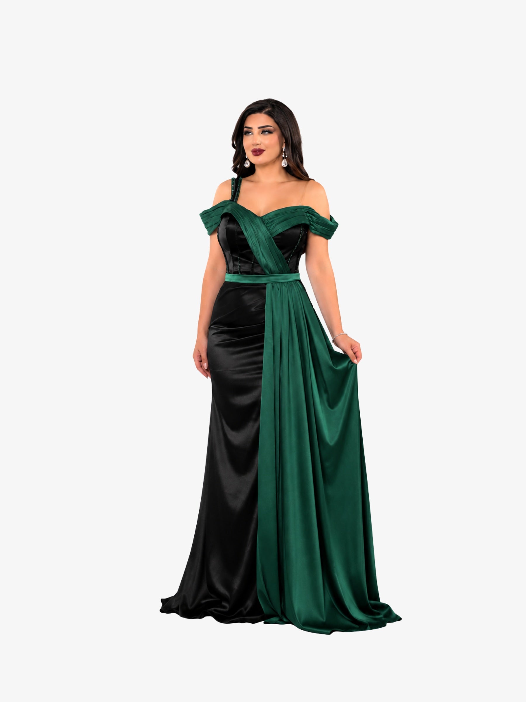 Rochie Lunga “Abiya”, Verde