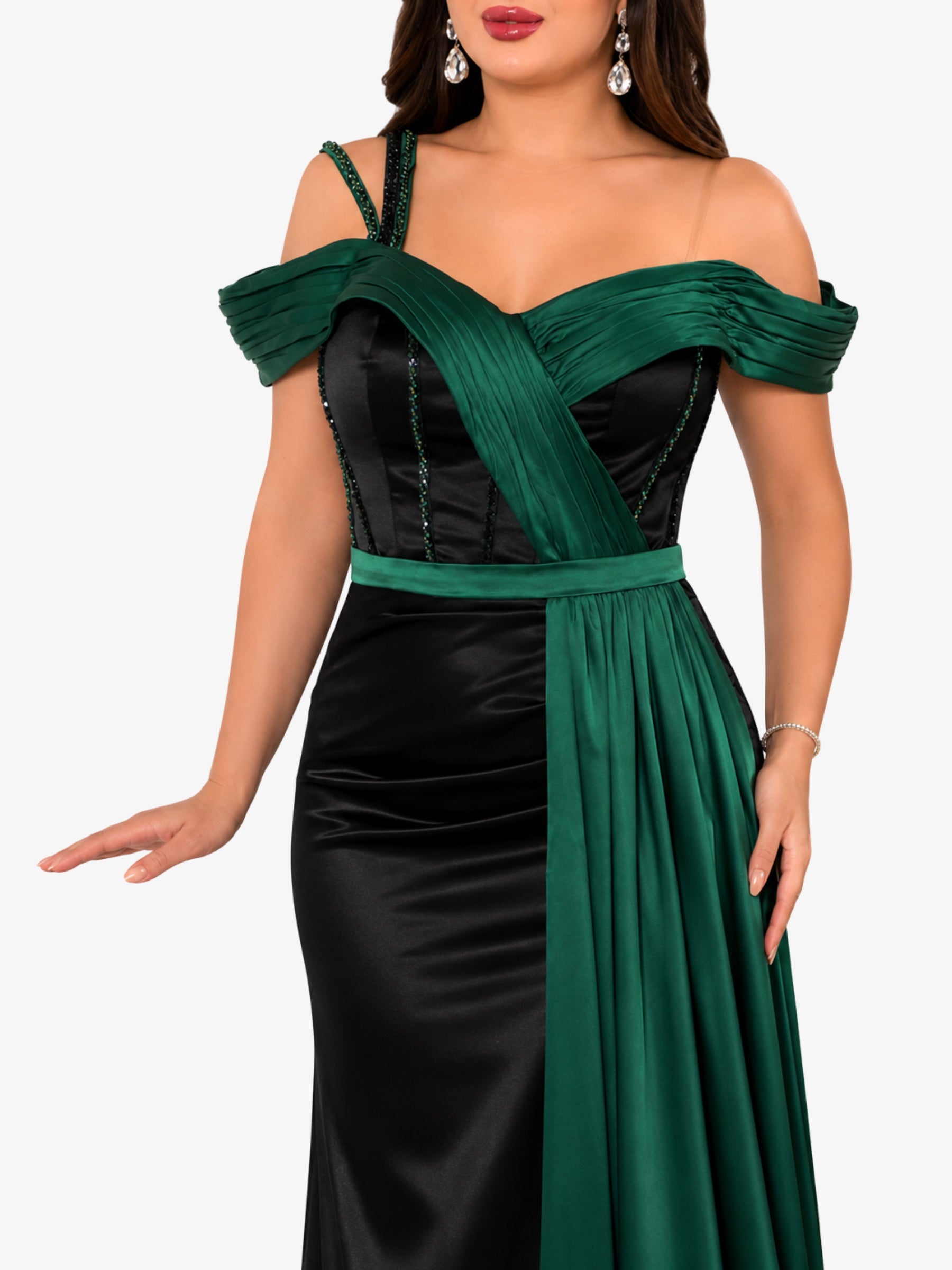 Rochie Lunga “Abiya”, Verde
