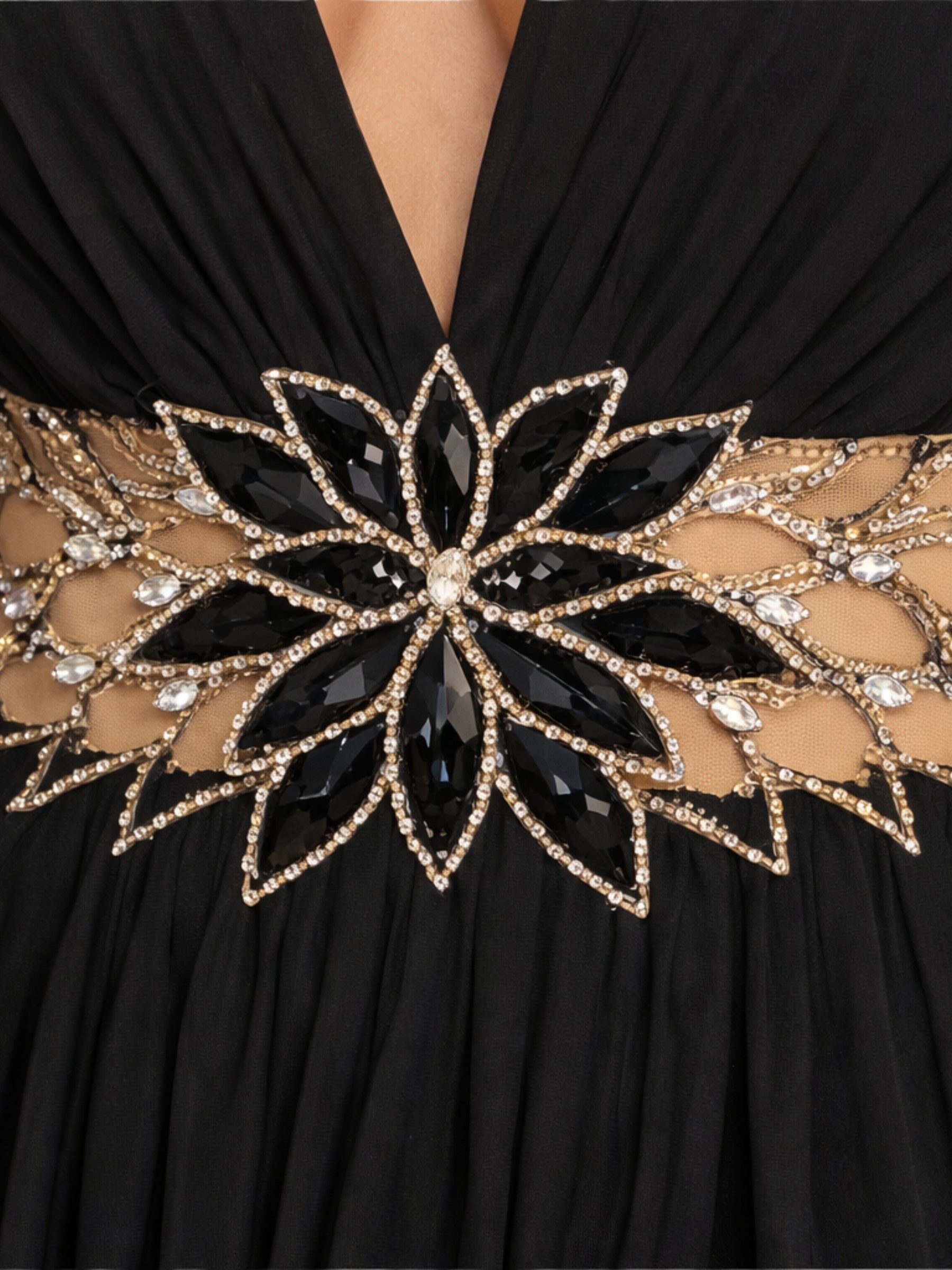 Rochie Lunga "Cassandra", Negru