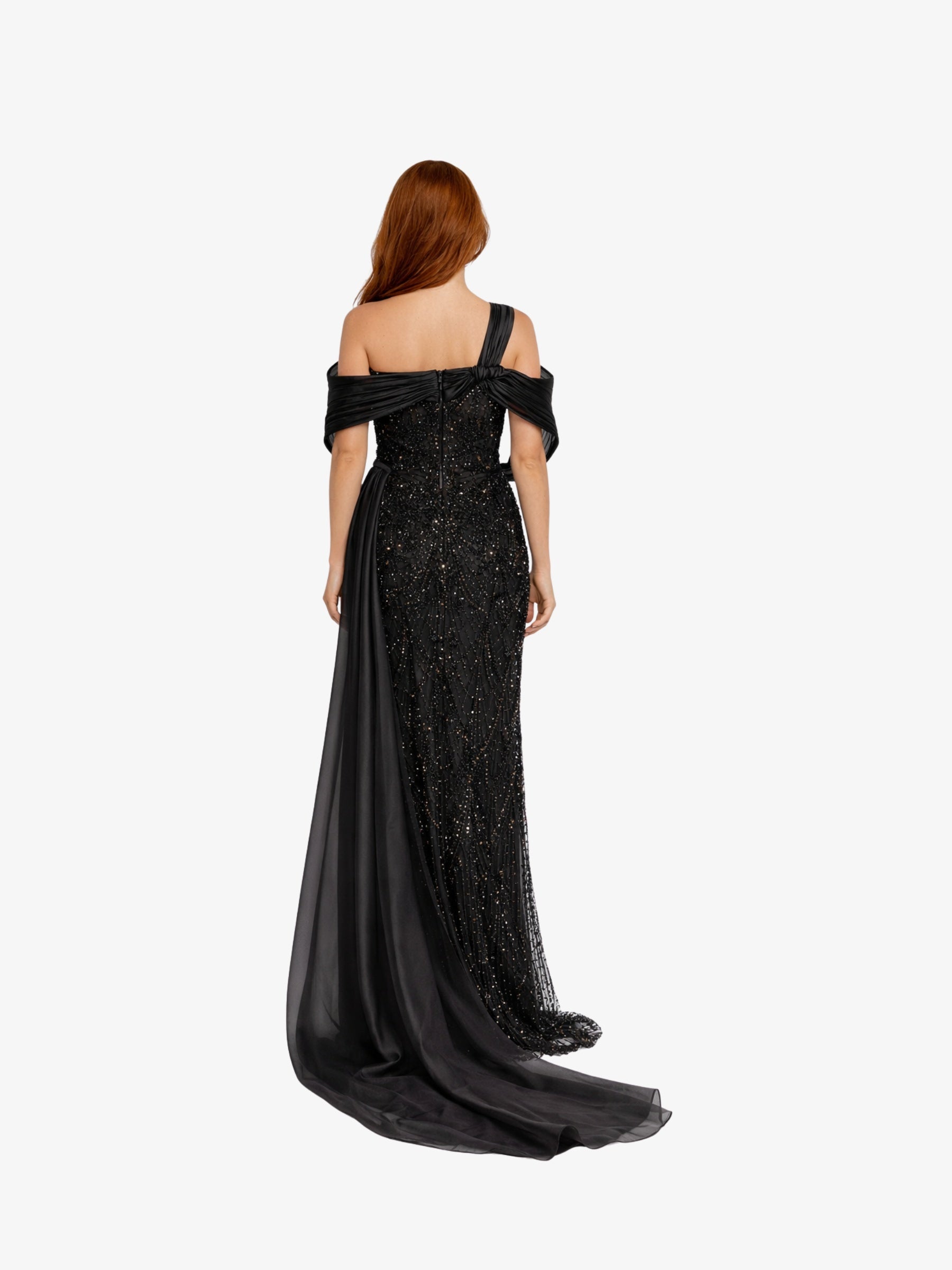 Rochie Lunga "Leyla Royale", Negru