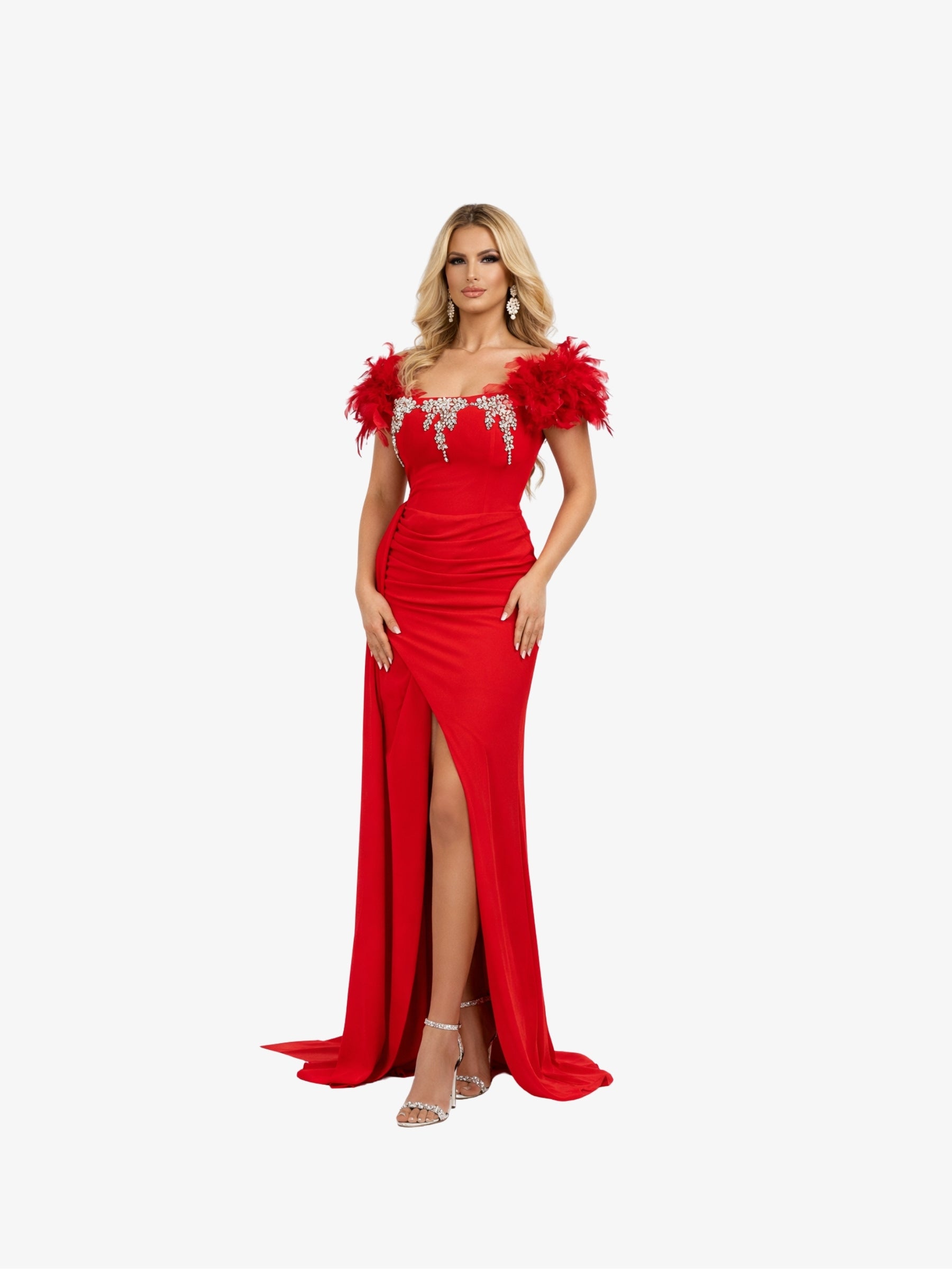Rochie Eleganta "Marimar" , Rosu