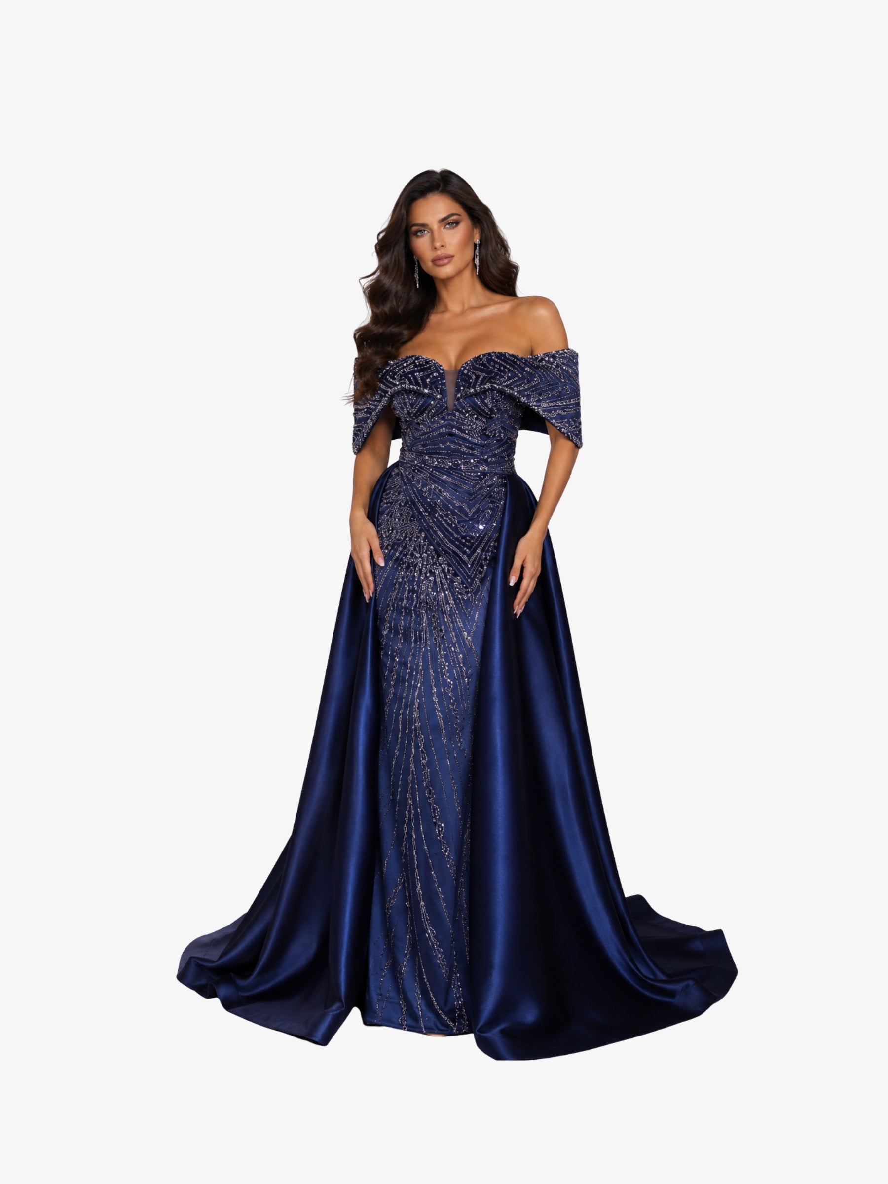 Rochie Lunga “Daiana Regal”, Albastru