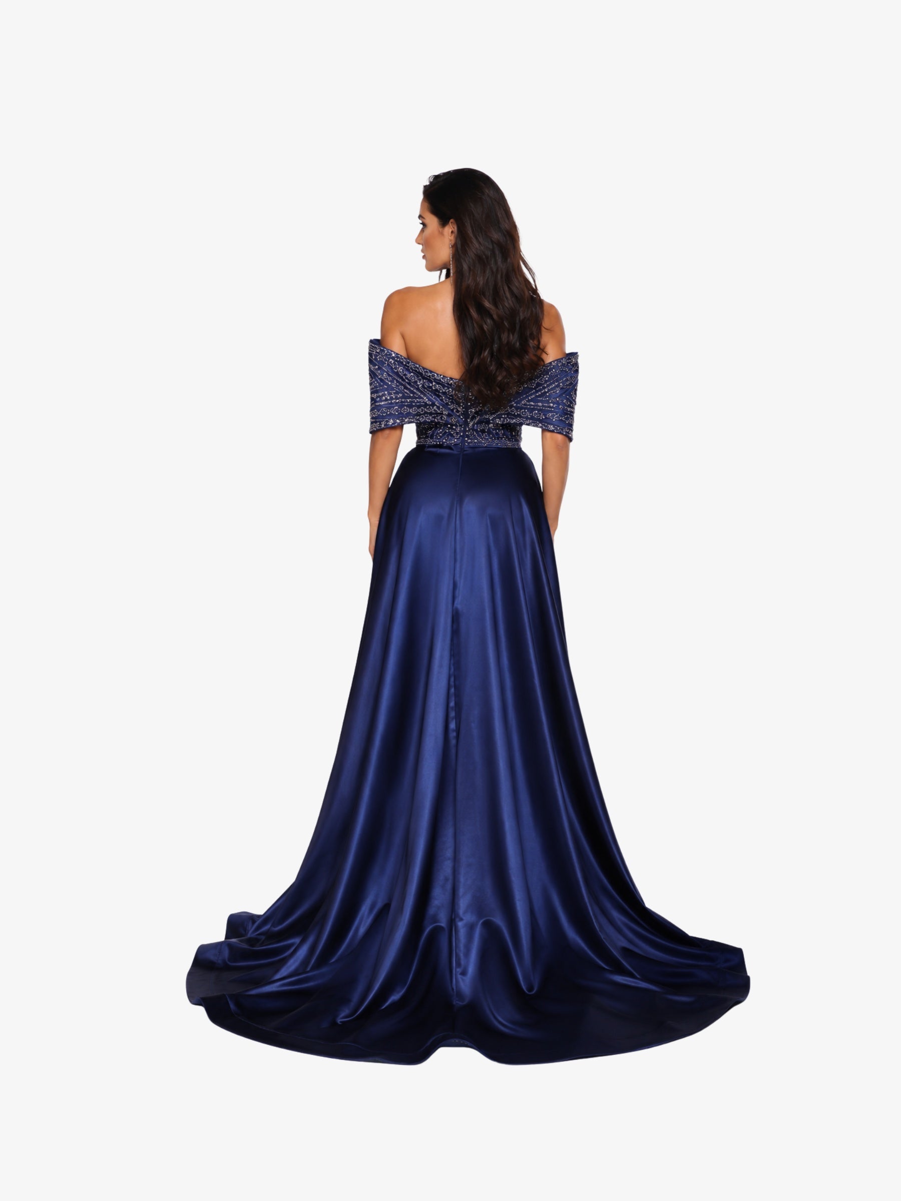 Rochie Lunga “Daiana Regal”, Albastru