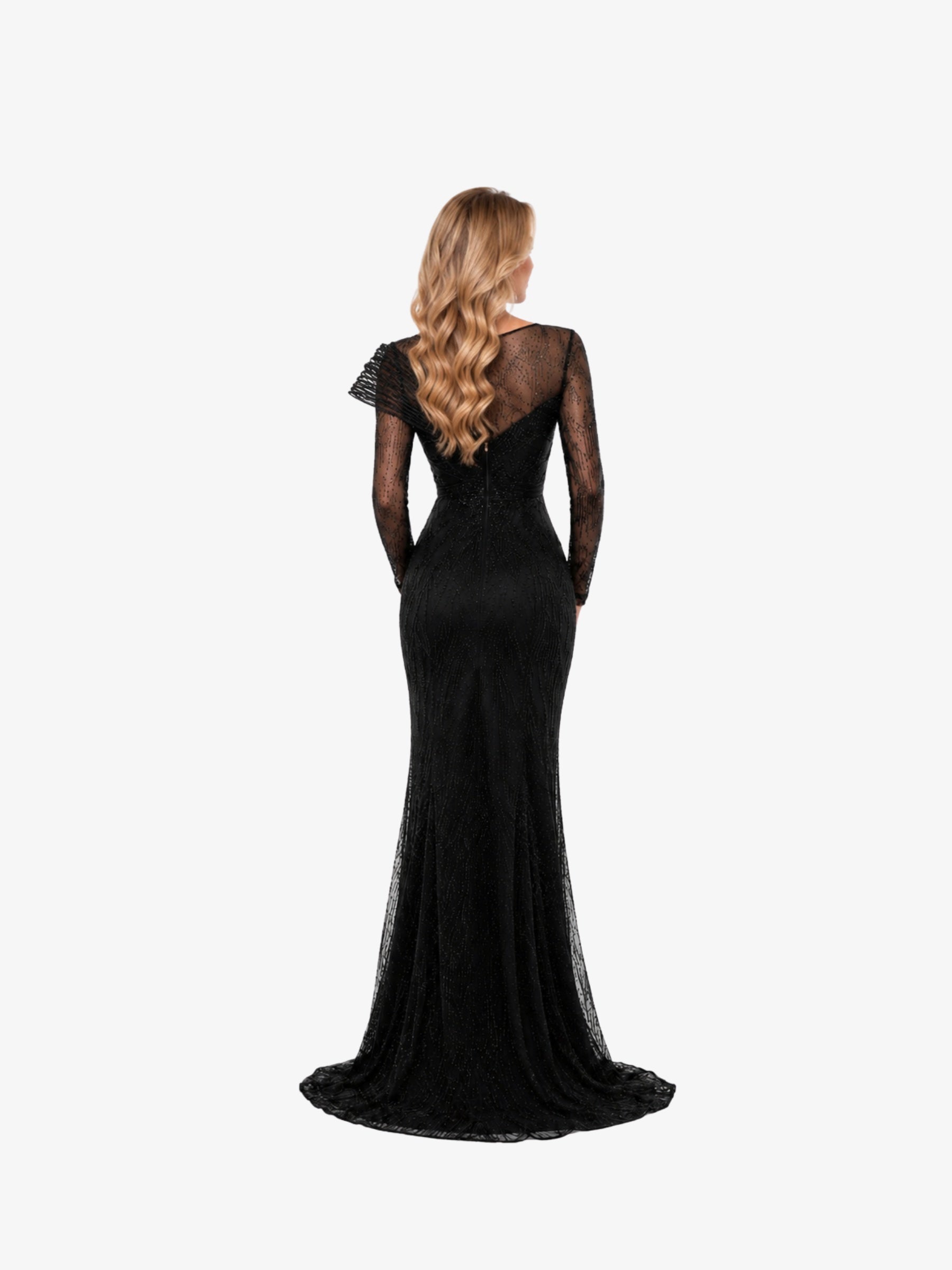 Rochie Luxury “Persia”, Negru cu Cristale