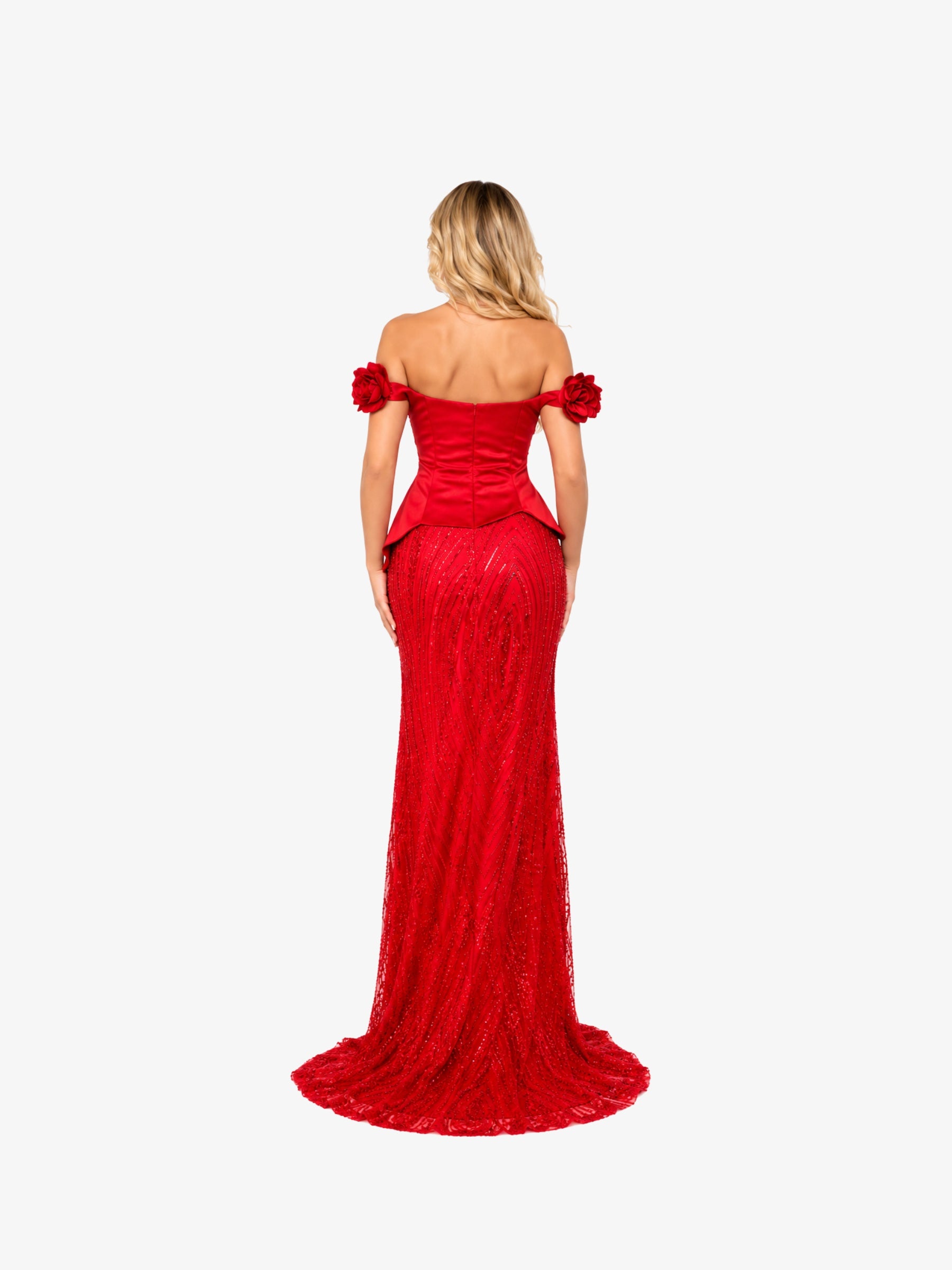 Rochie tip Compleu Elegant “Margot”, Rosu