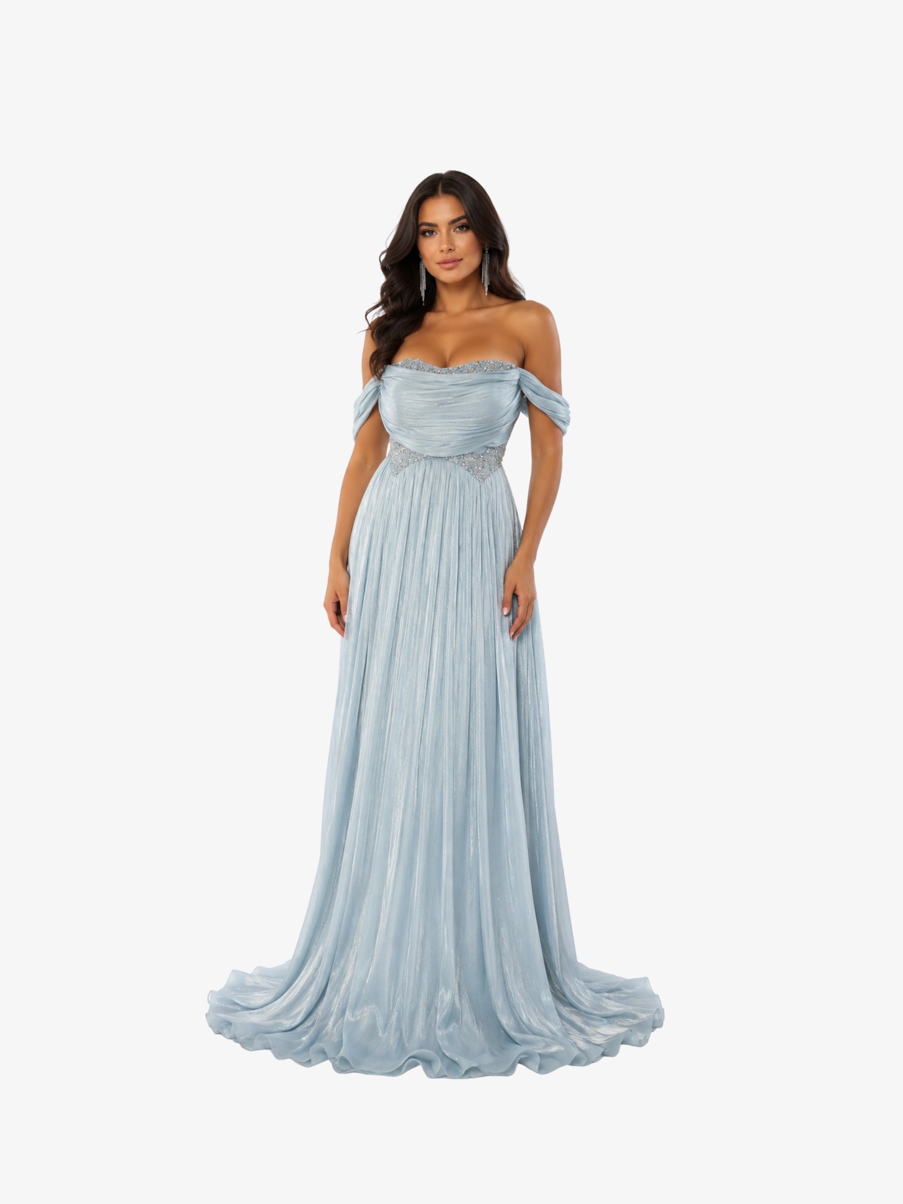 Rochie Lunga “Marisa”, Baby Blue