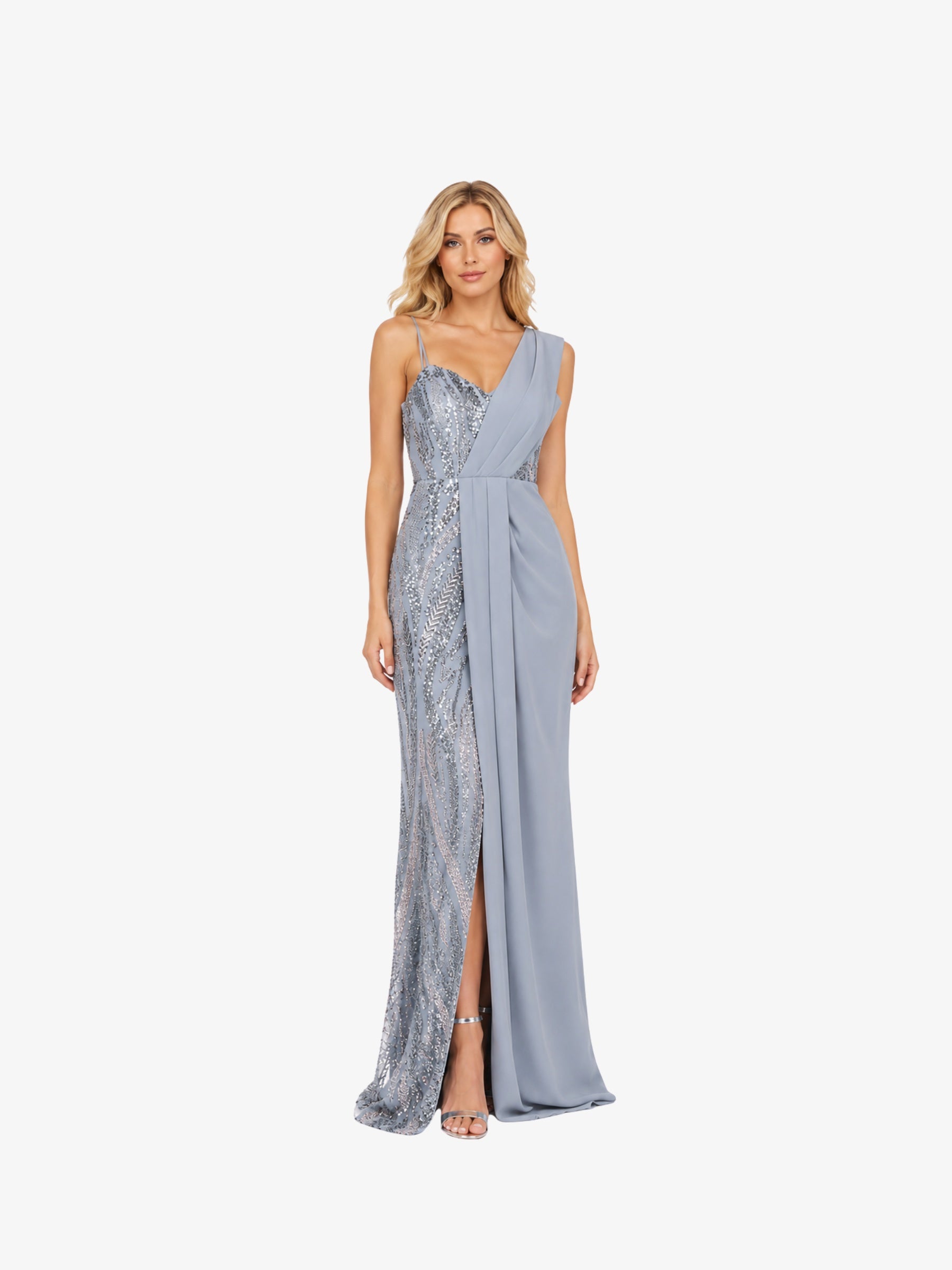 Rochie Lunga “Rowa”, Gri