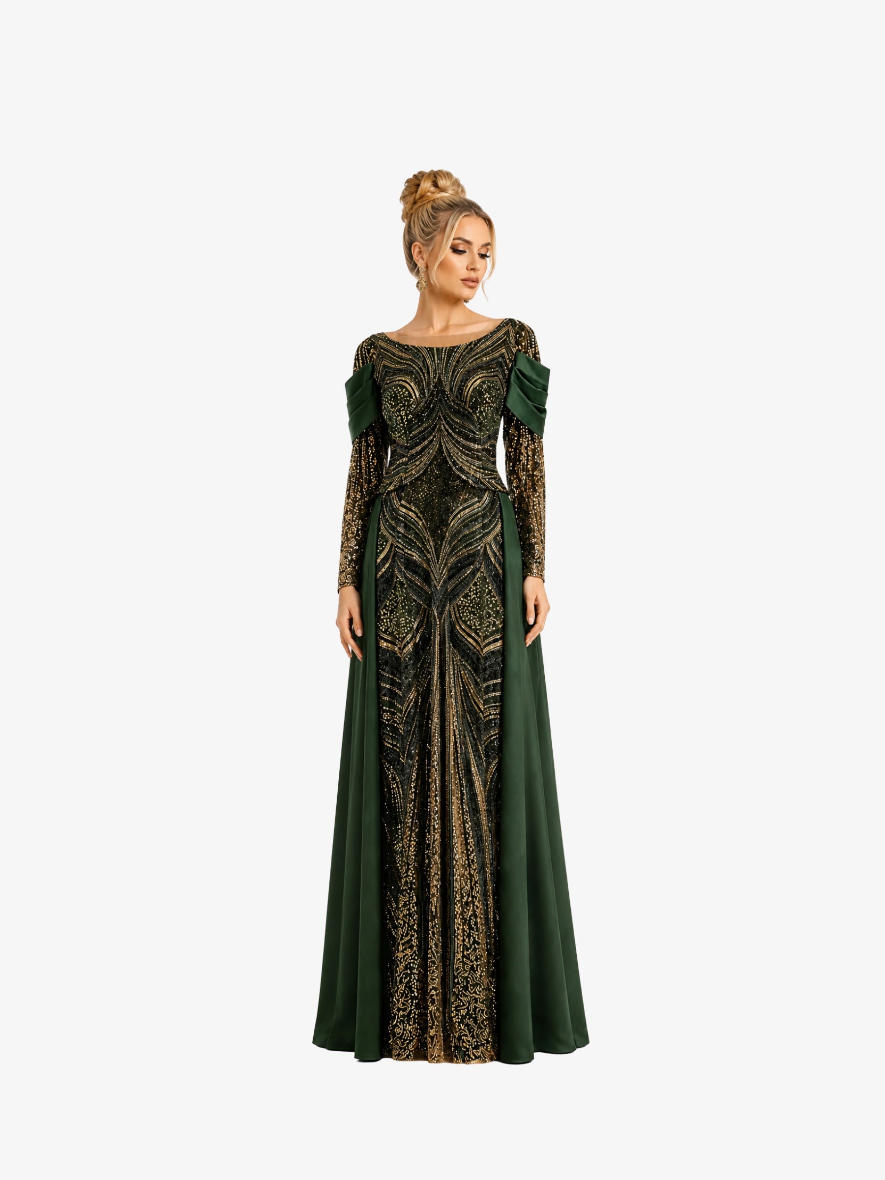 Rochie Lunga "Hecuba", Verde