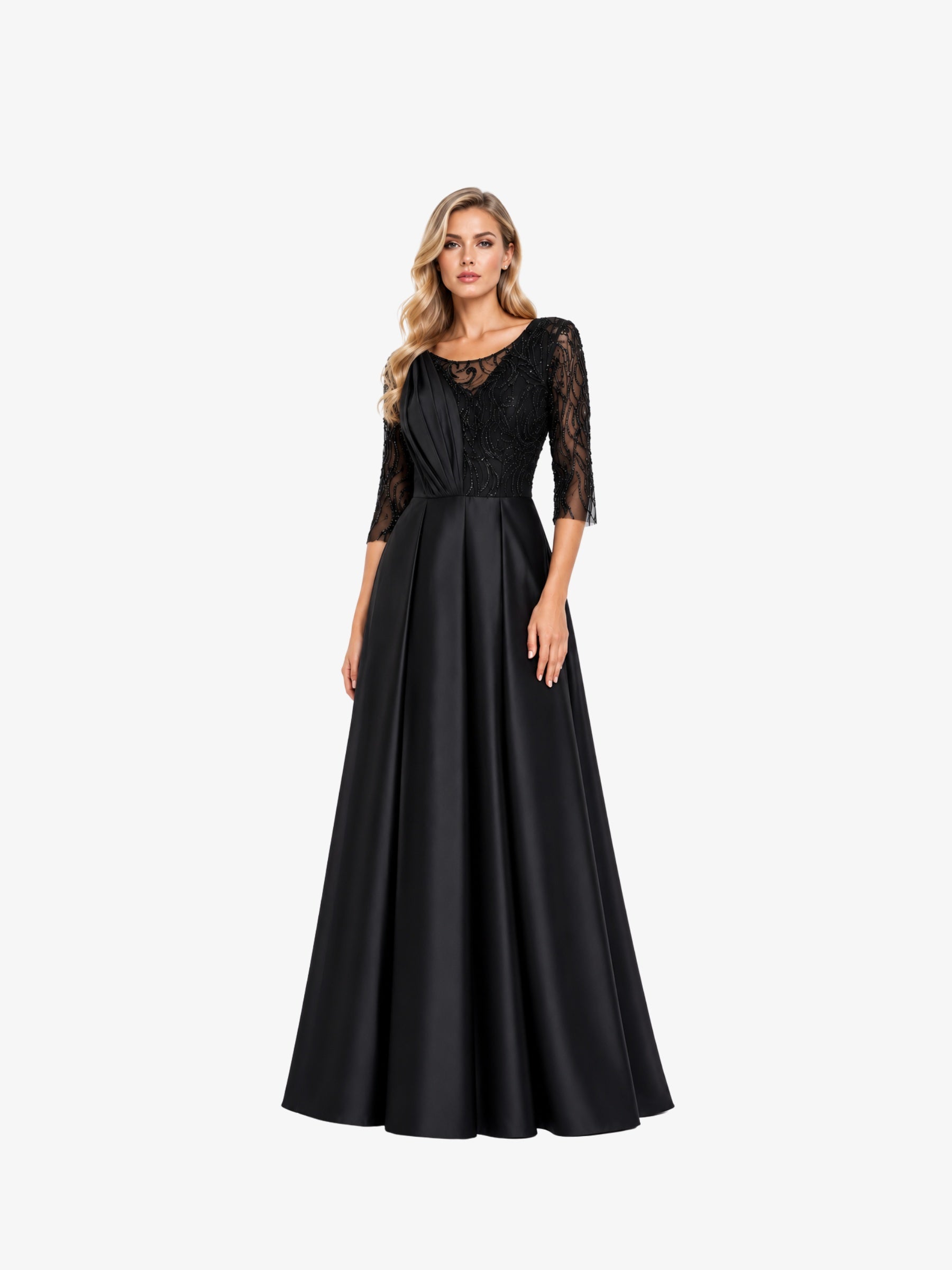 Rochie Lunga “Paloma”, Negru
