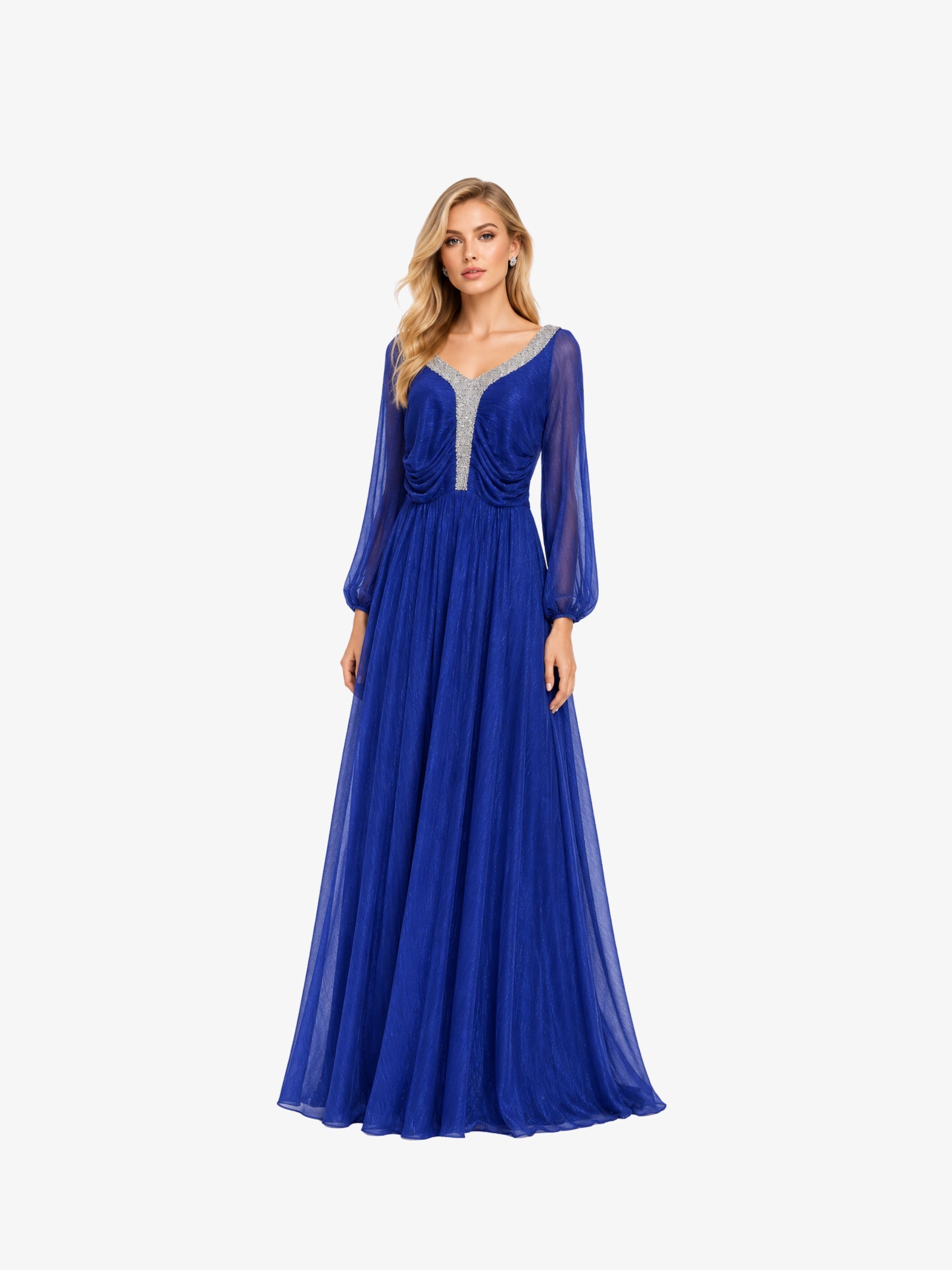 Rochie Lunga “Hestia”, Albastru