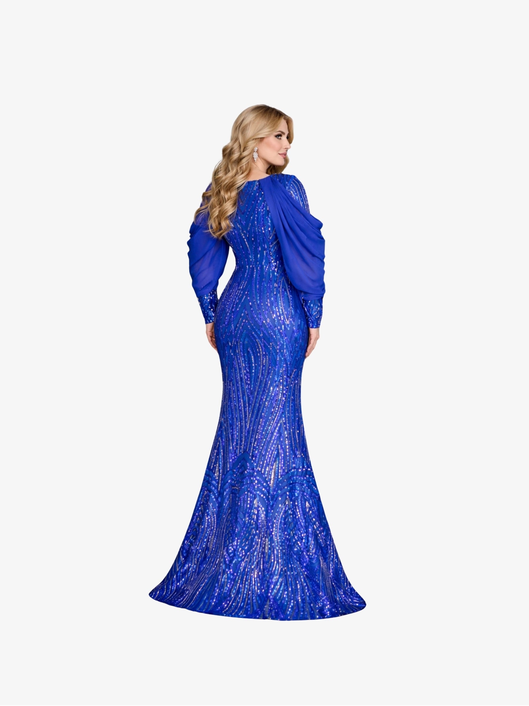 Rochie Lunga “Siena”, Albastru
