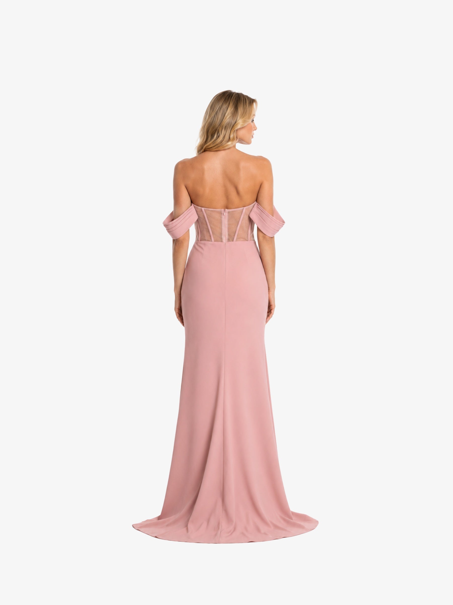Rochie Lunga "Charlote Luxury", Roz