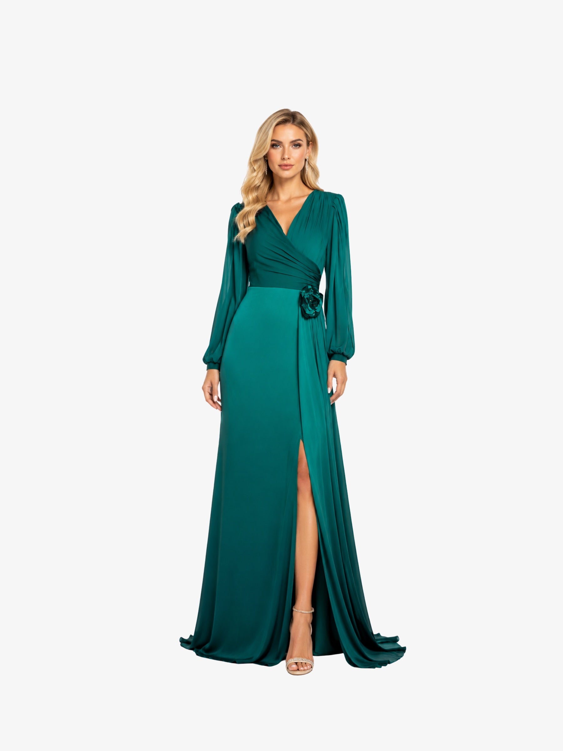 Rochie Lunga "Maira", Turcoaz