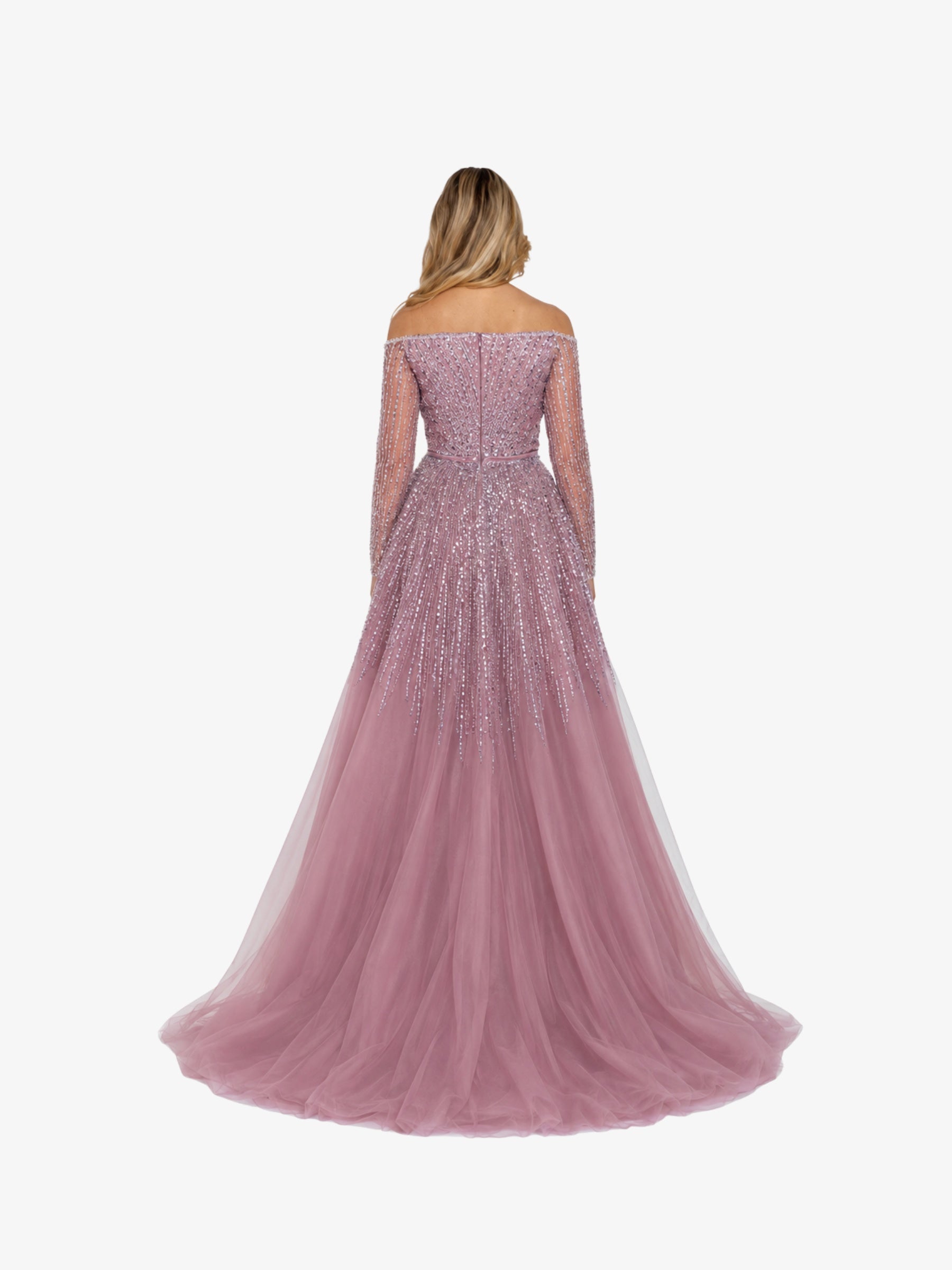 Rochie Lunga "Christal" Lila, Trena Detasabila