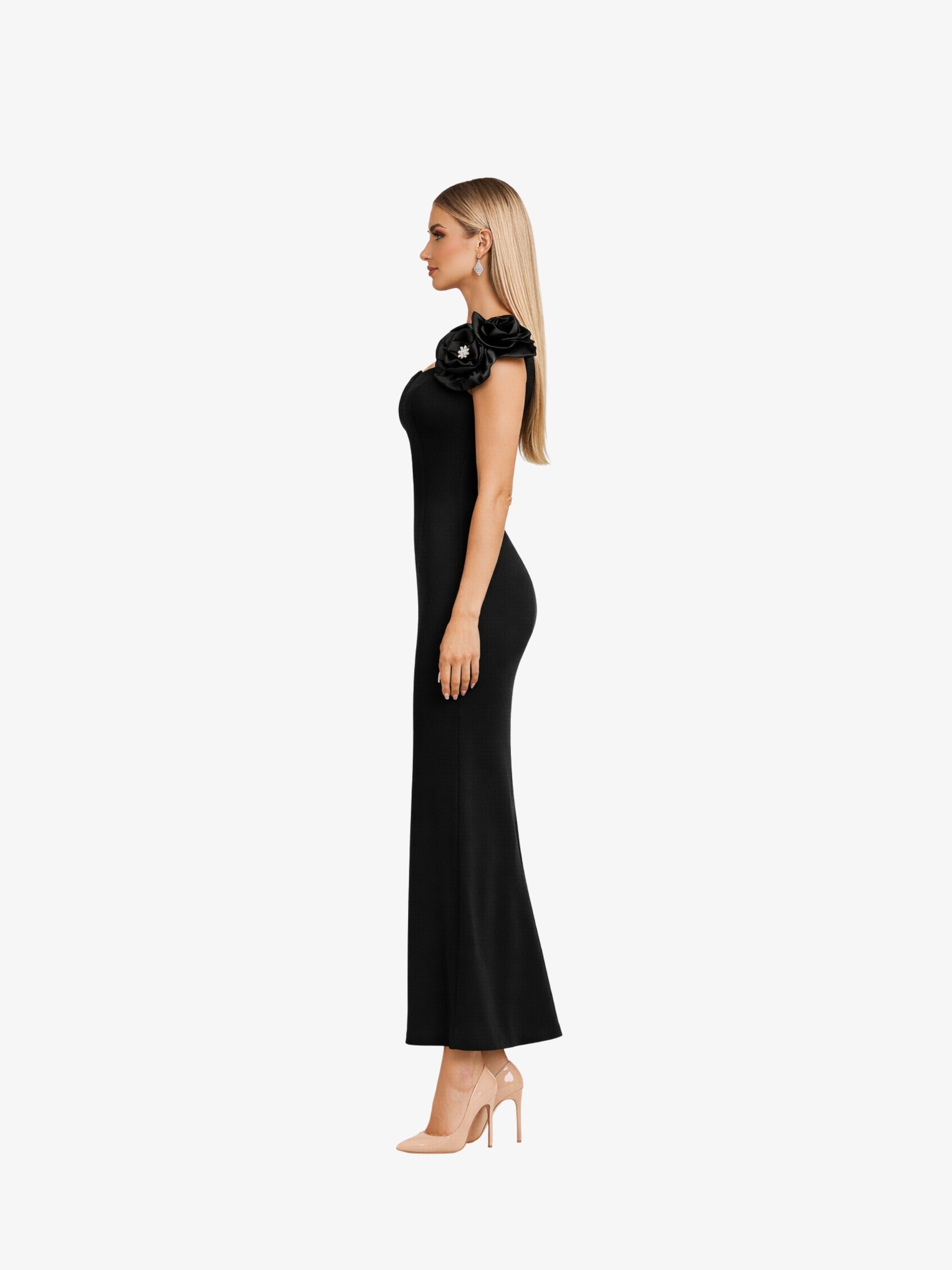 Rochie Scurta "Gretta", Negru