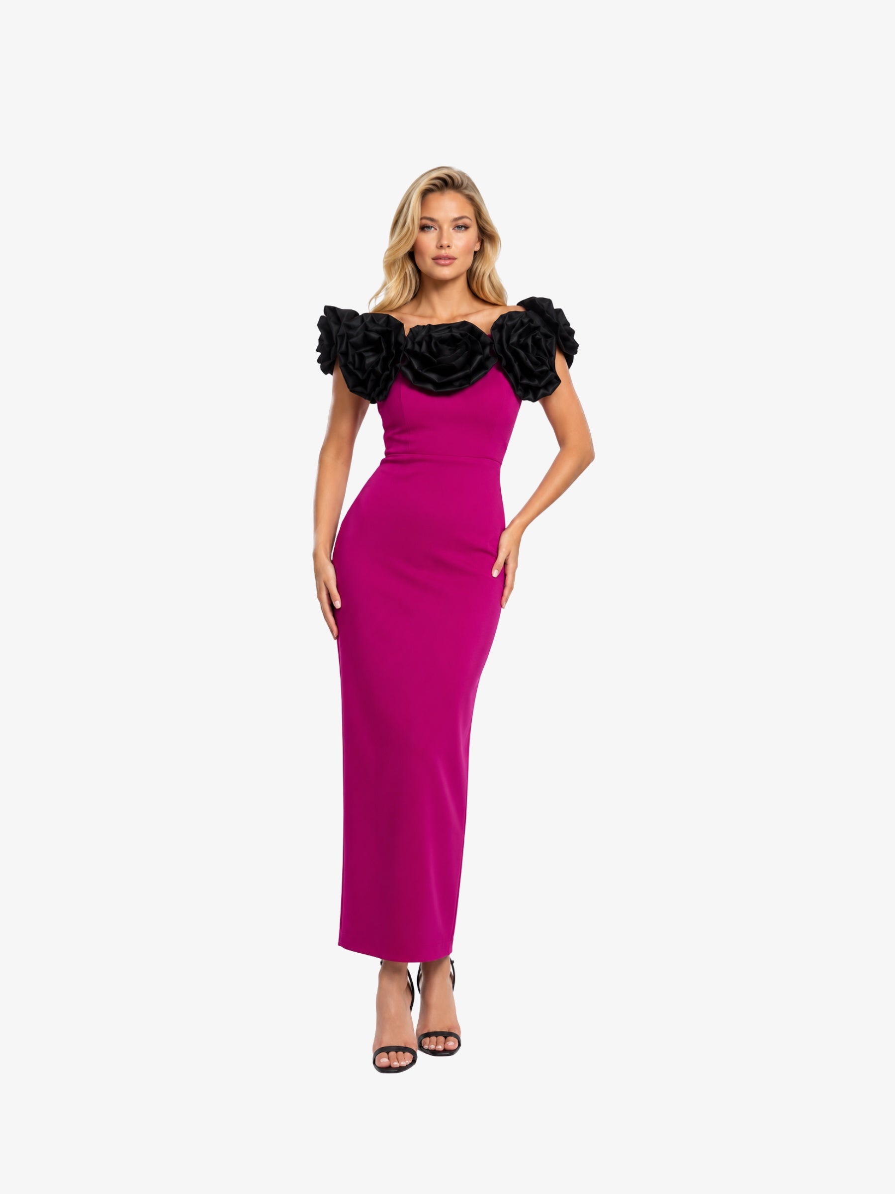 Rochie Lunga "Gretta", Fucsia