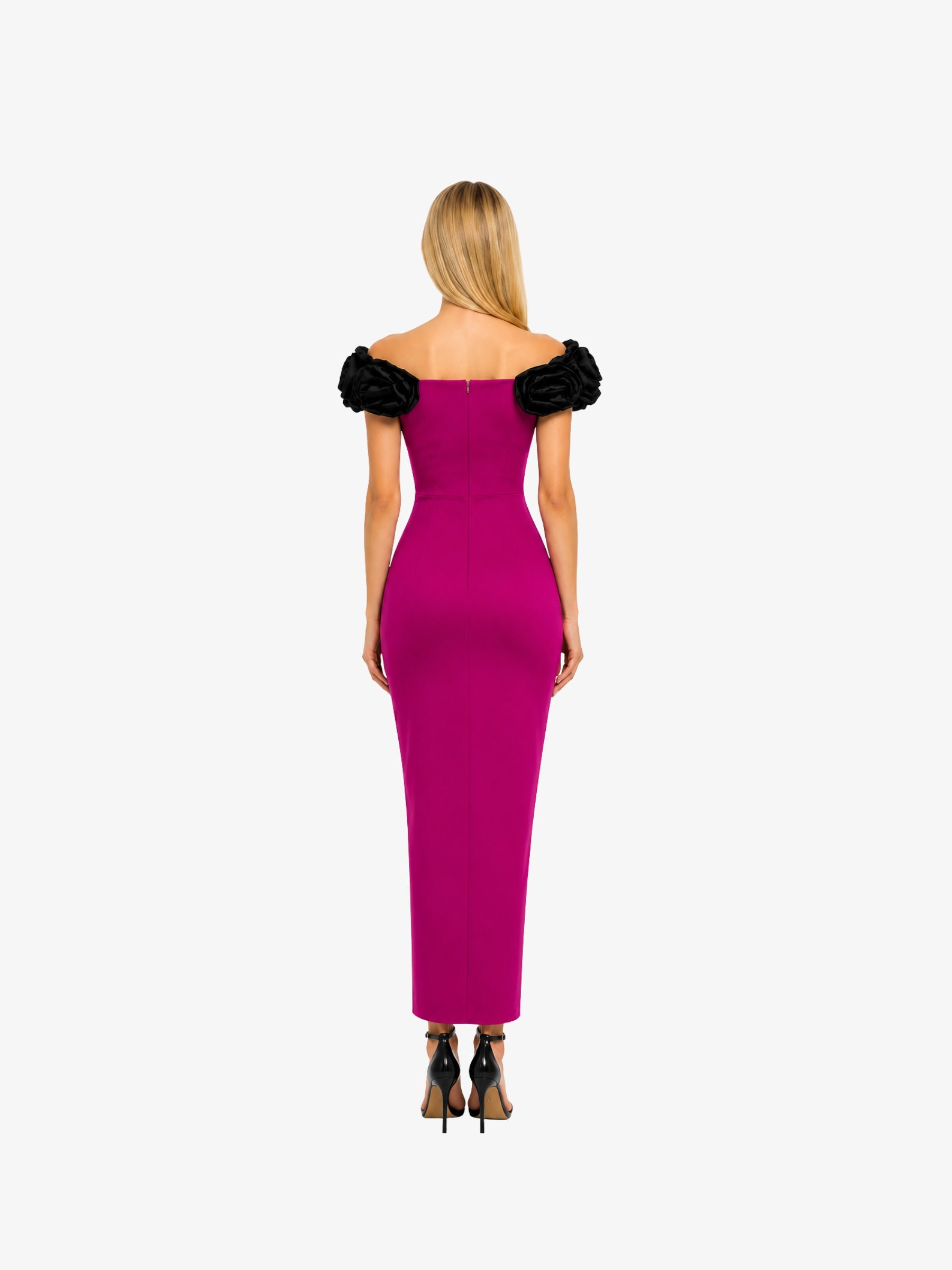 Rochie Lunga "Gretta", Fucsia