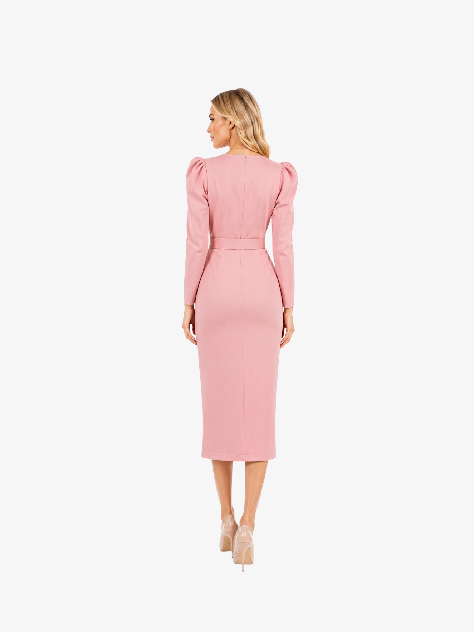 Rochie Midi “Donna”, Roz