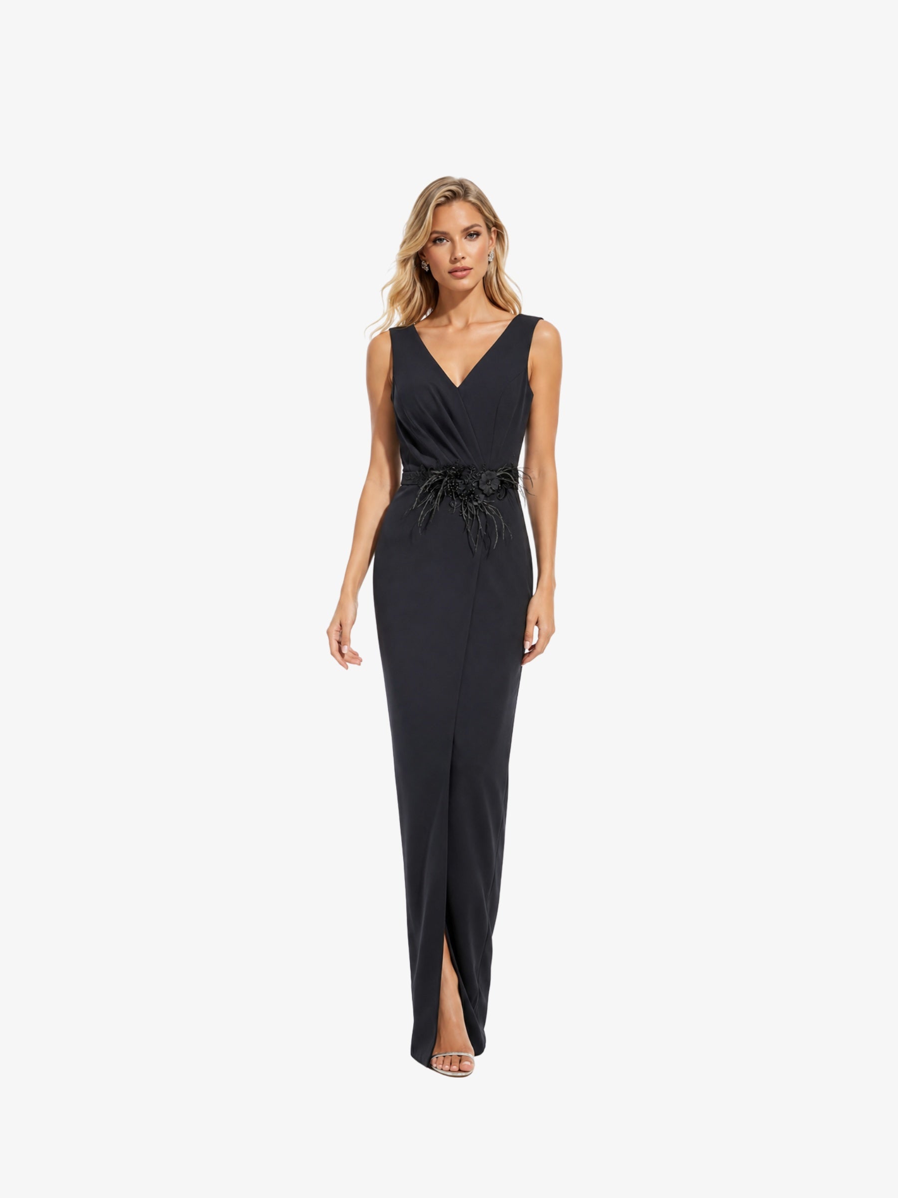 Rochie Lunga “Qania”, Negru
