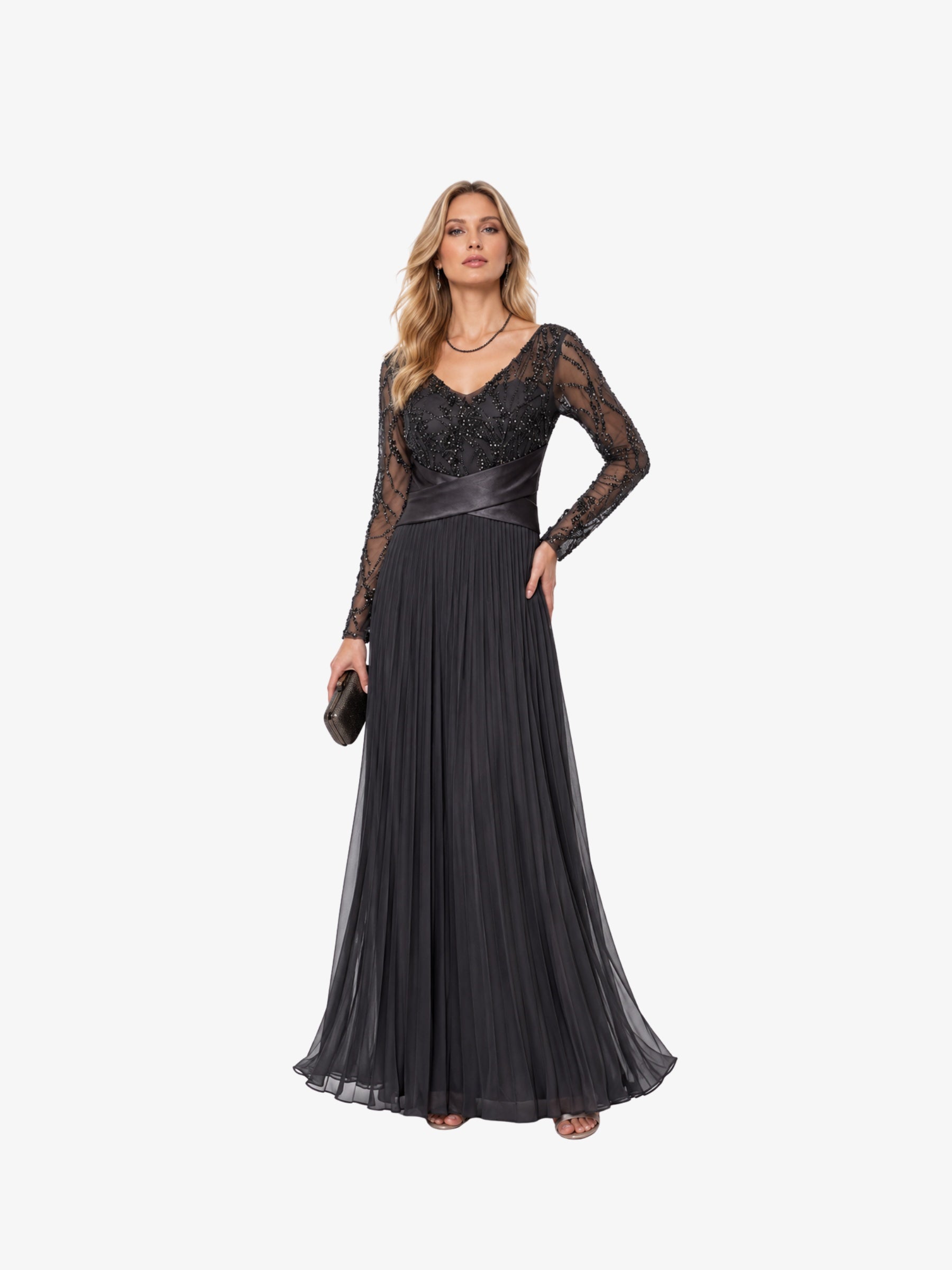 Rochie Lunga “Christine”, Negru