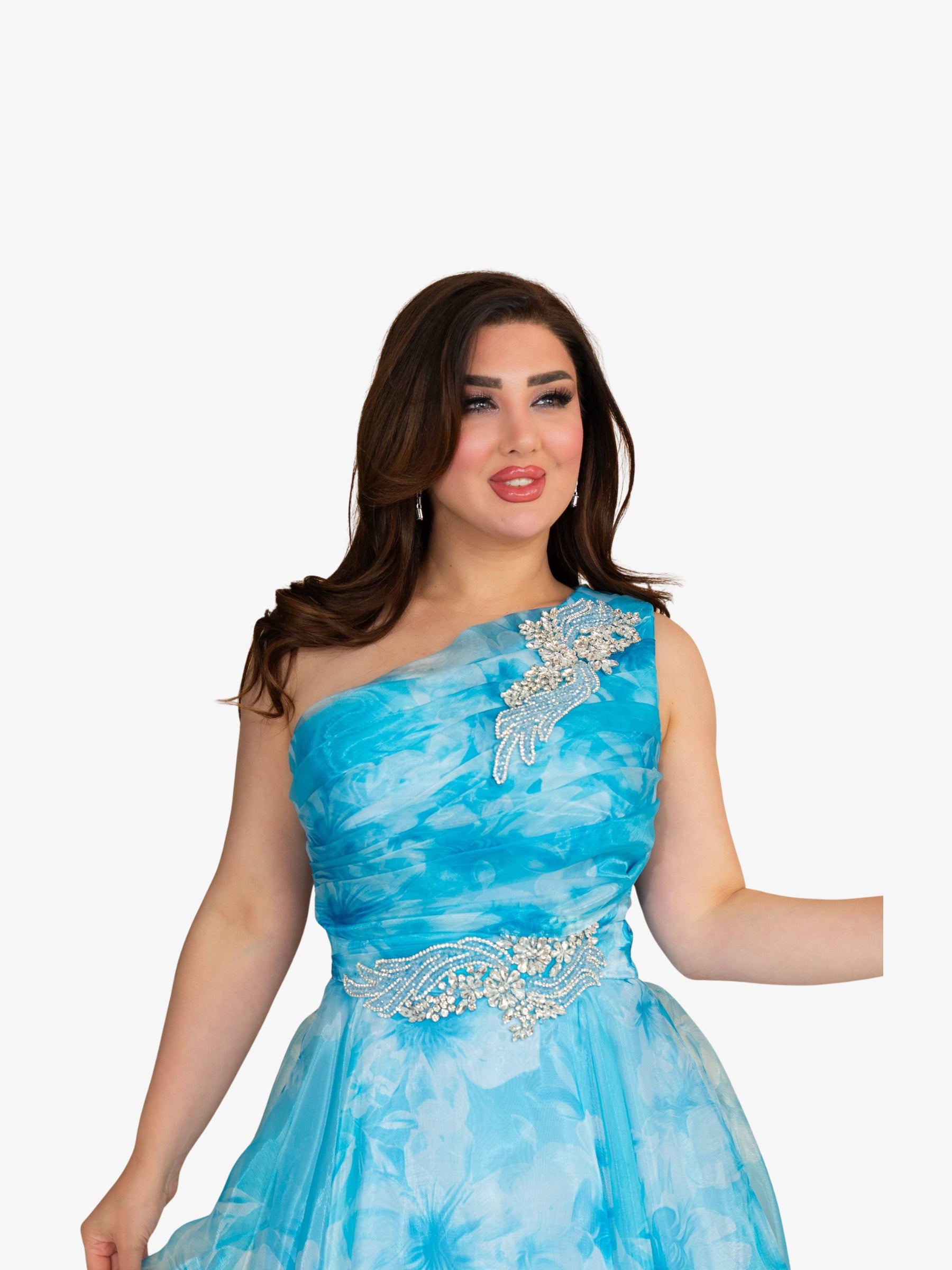 Rochie Eleganta “Magnolia”, Turcoaz
