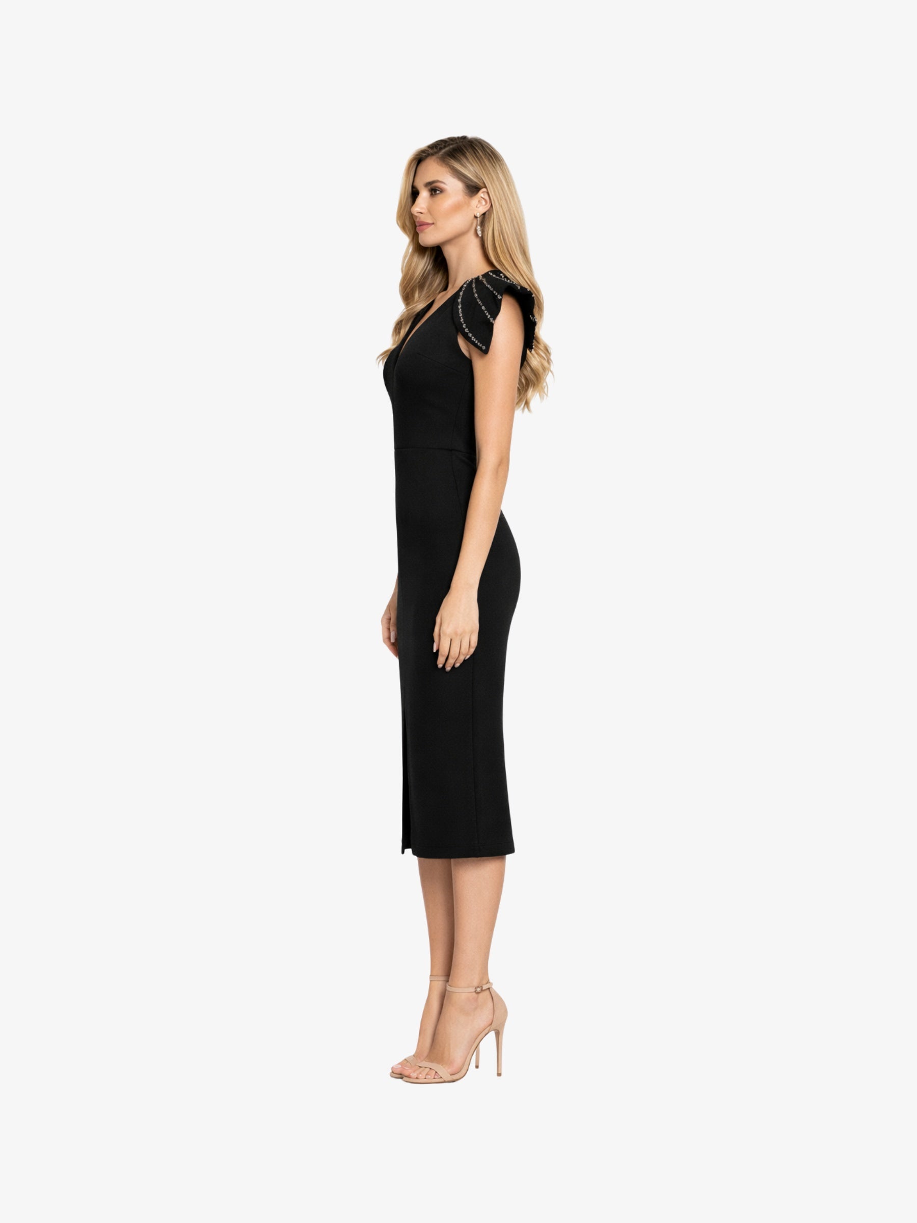 Rochie Midi "Isabela", Neagra