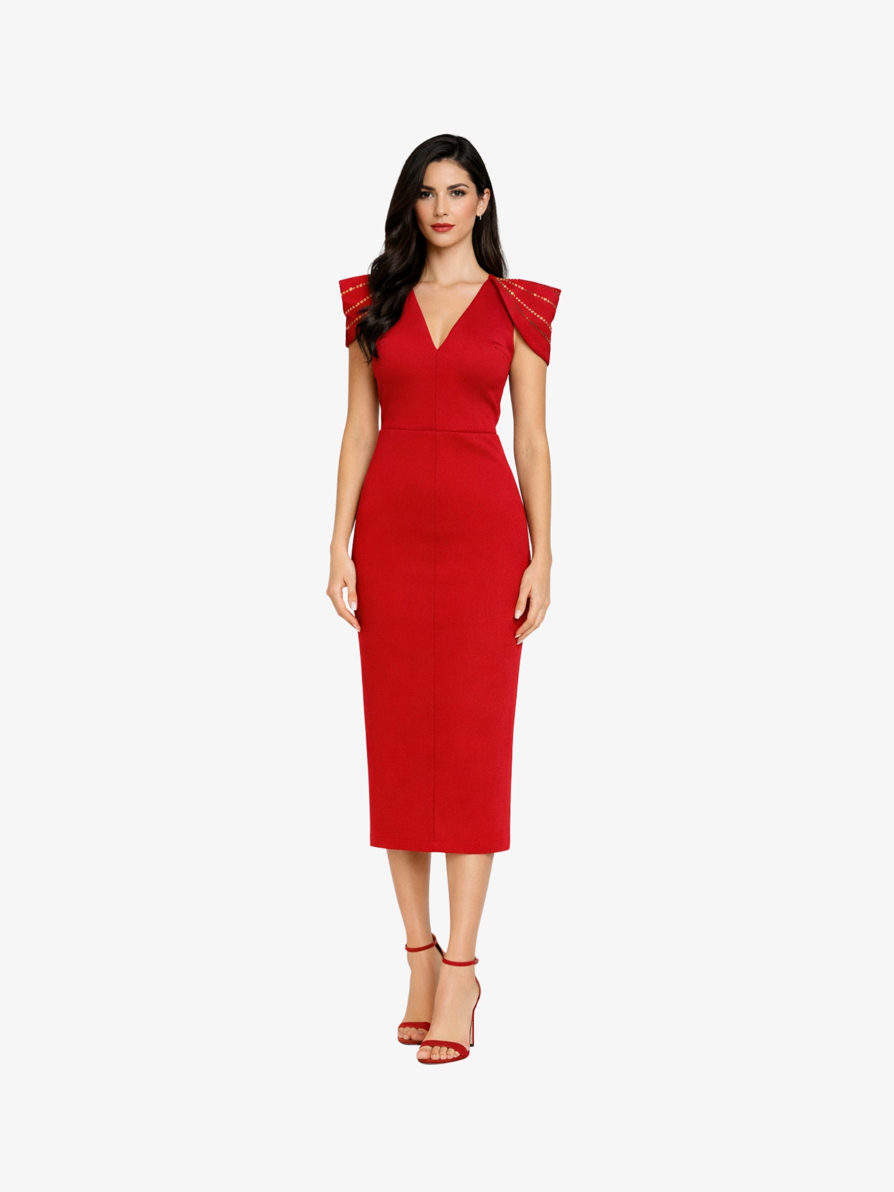 Rochie Midi “Isabela”, Rosu