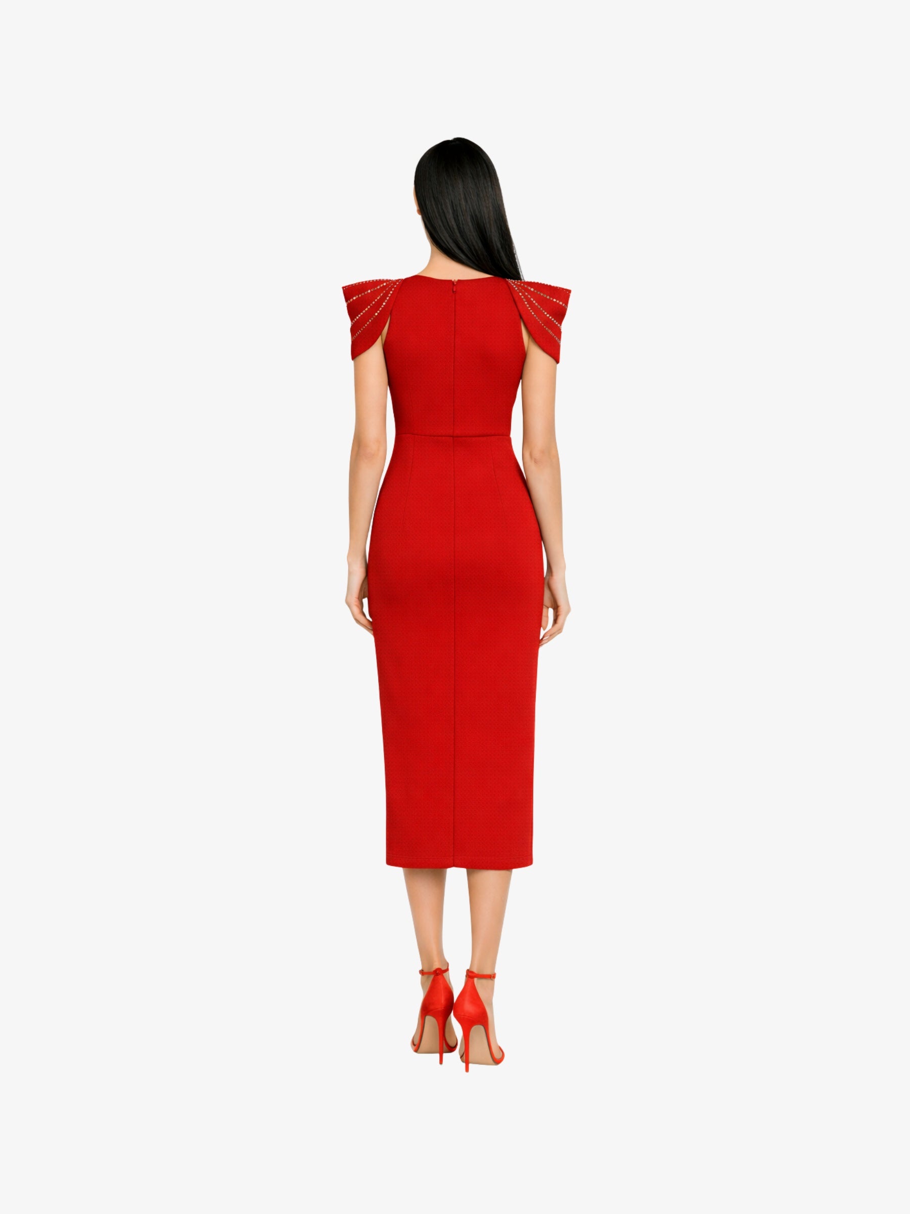 Rochie Midi “Isabela”, Rosu