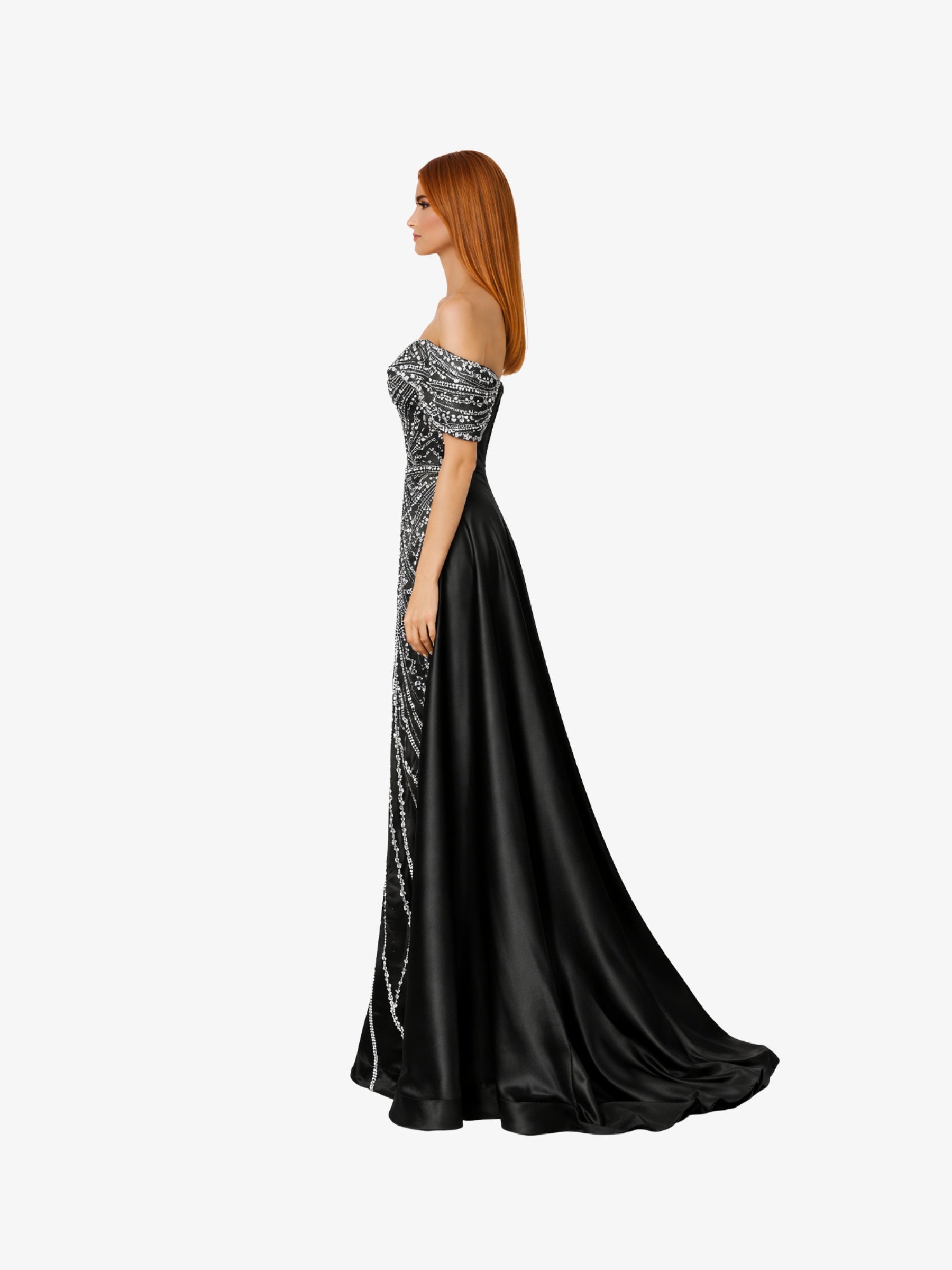 Rochie Lunga “Daiana” Regal, Negru