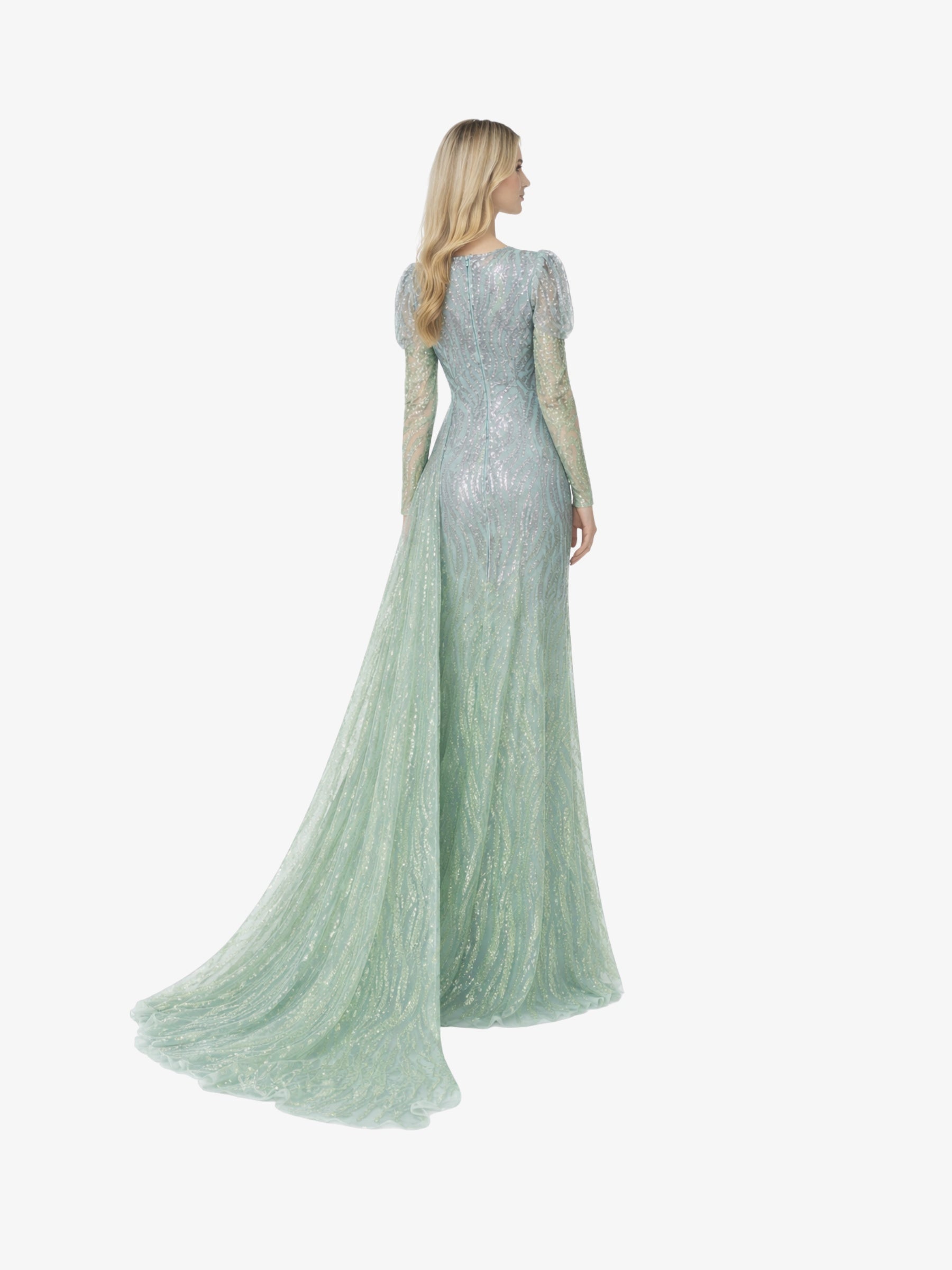 Rochie Lunga “Rosalia”, Verde