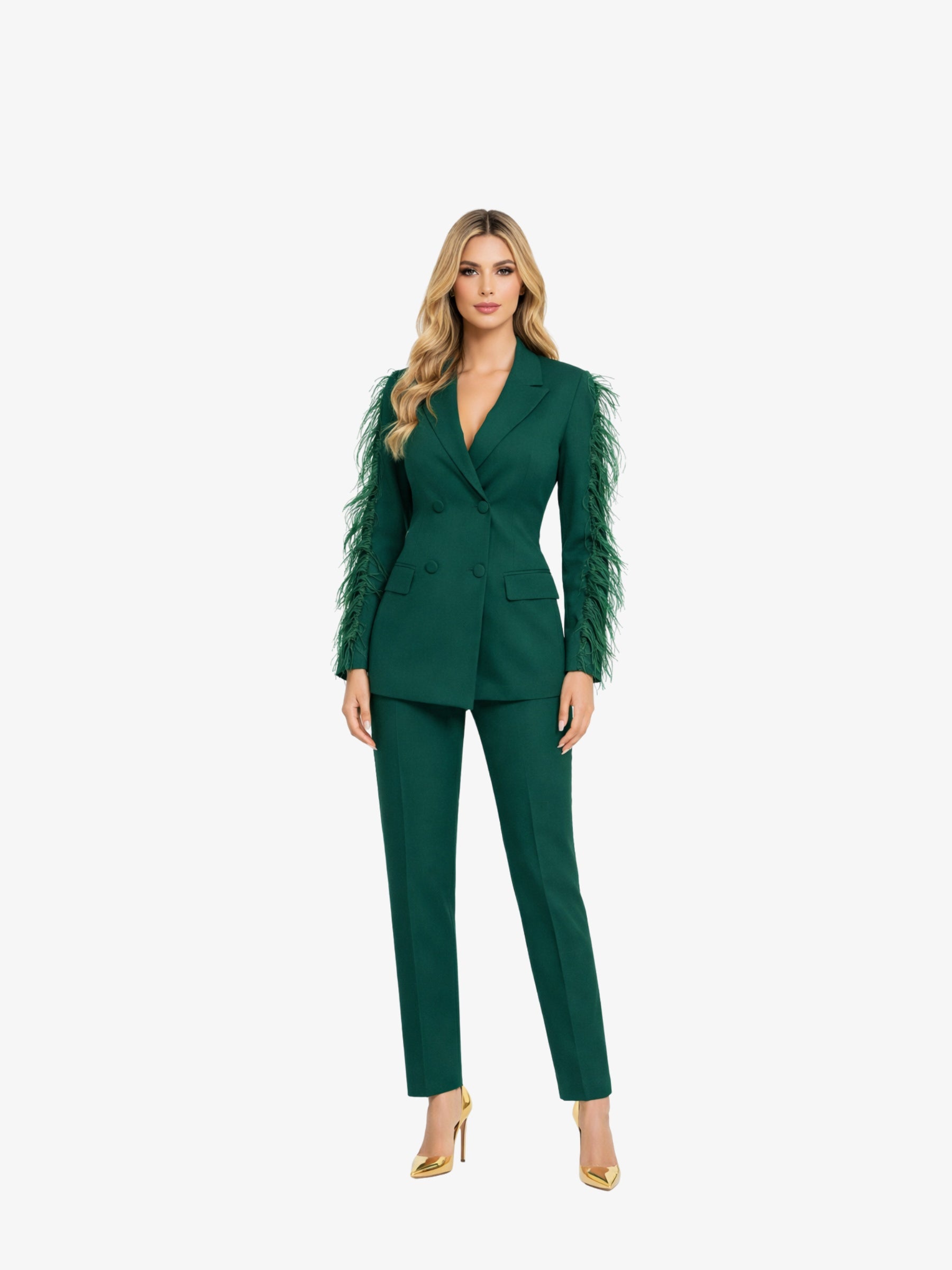 Costum Elegant “Amy”, Verde