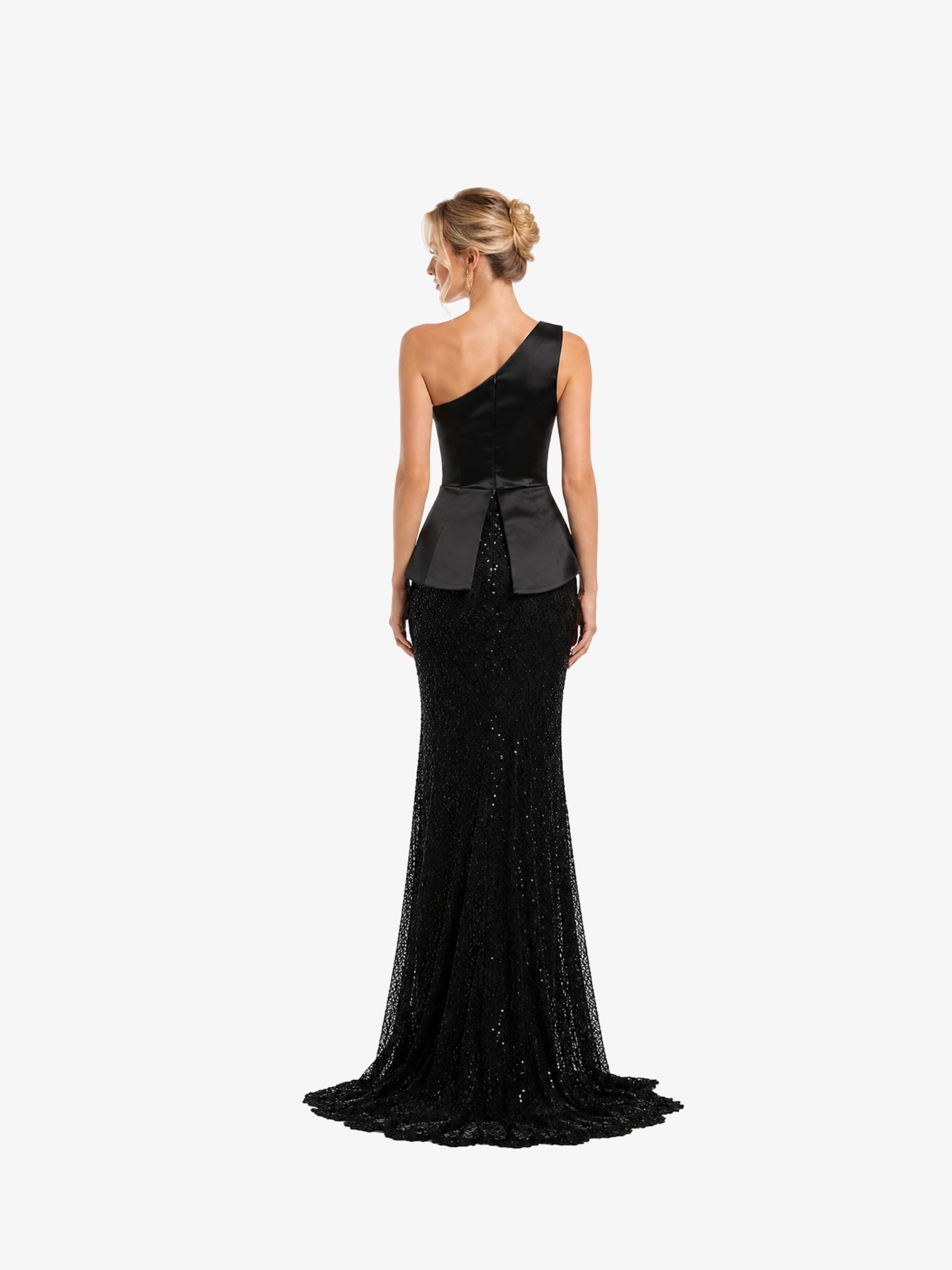 Rochie Eleganta “Amara”, cu Cristale Negre