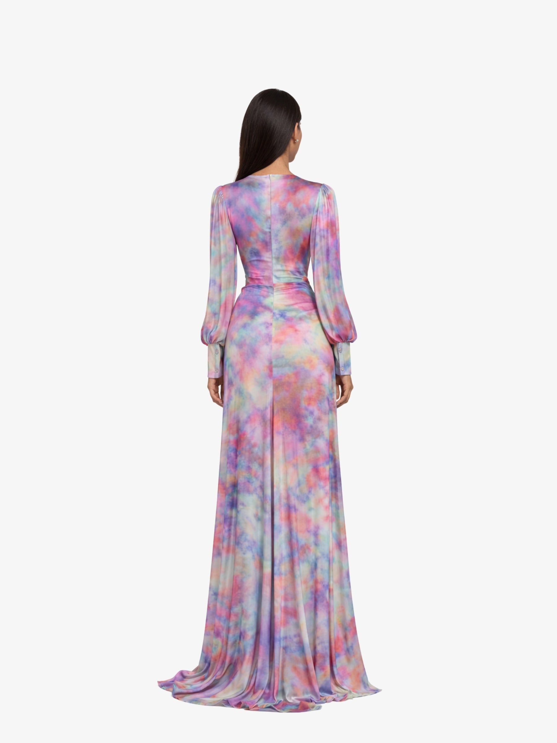 Rochie Lunga "Camelleon", Multicolora