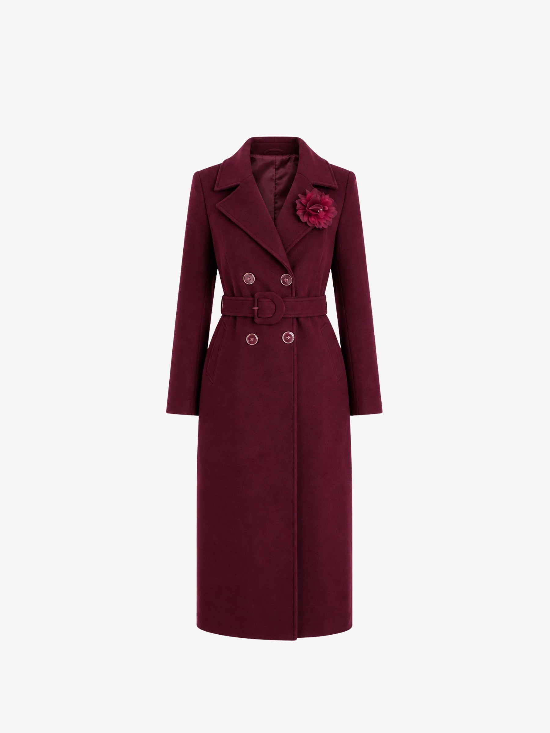 Palton "Royal Betty", Burgundy
