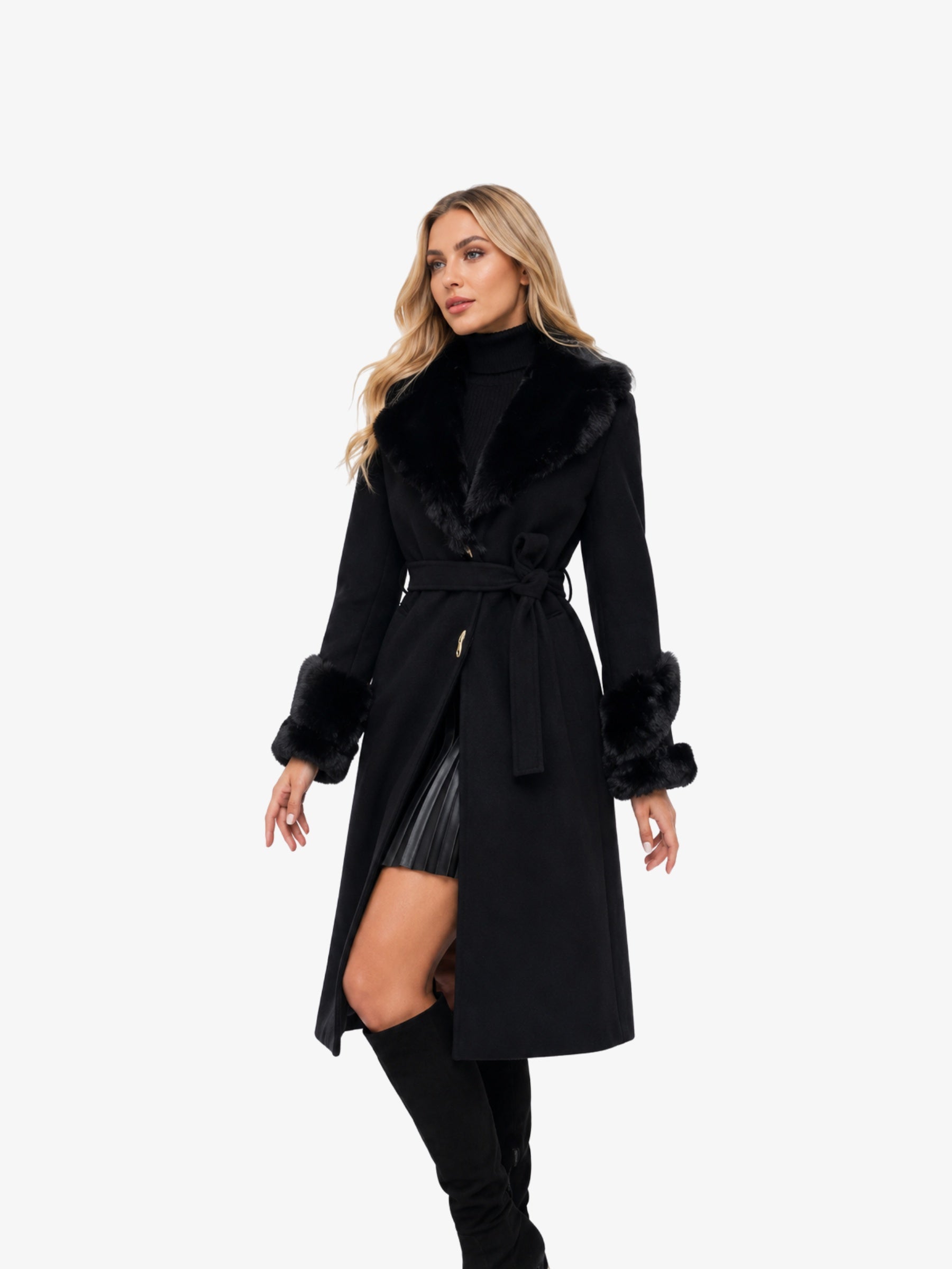 Palton "Royal Luxury", Negru